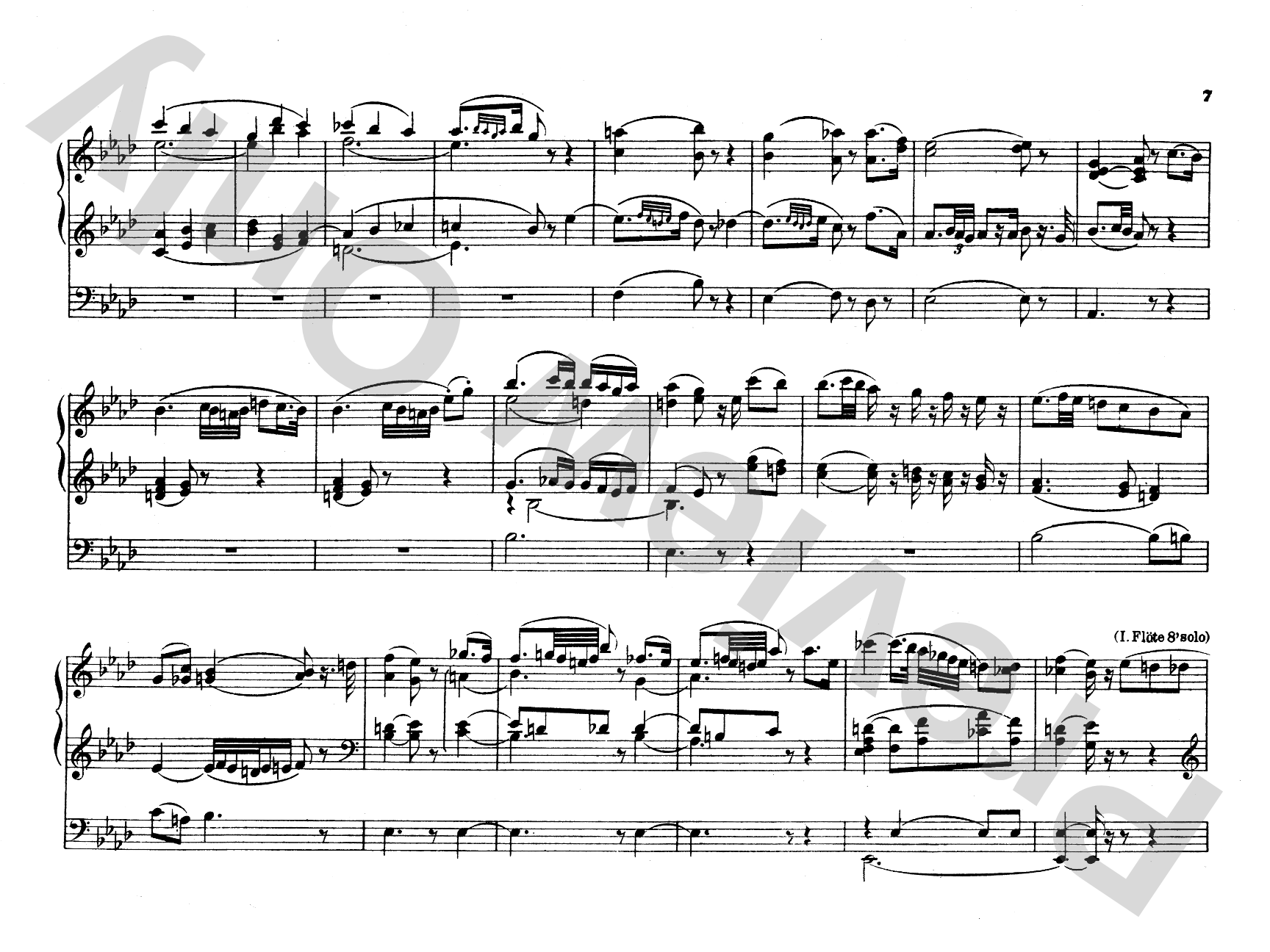 Mozart: Fantasy in F Minor, K. 608: Organ Comb Bound Book
