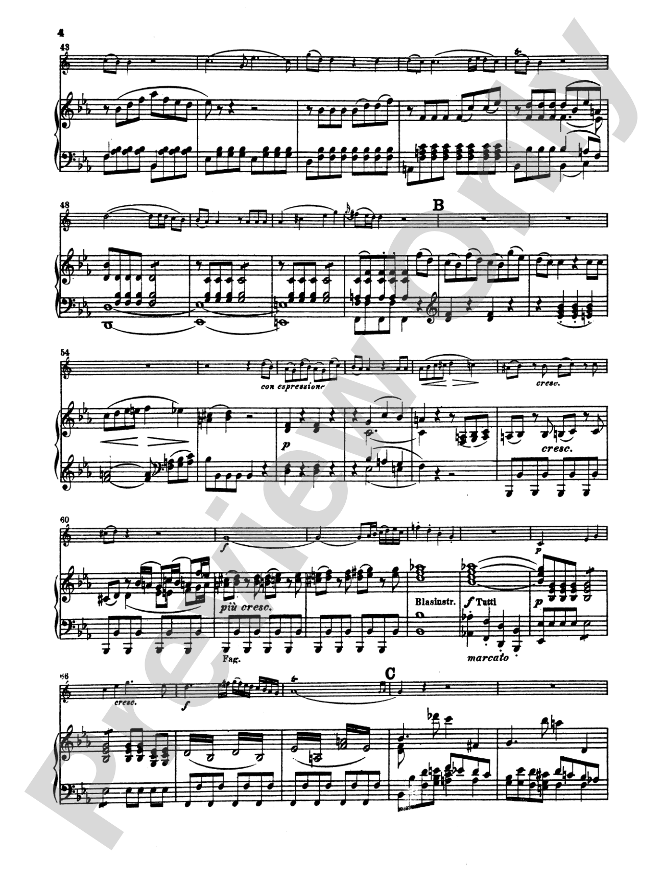 Mozart: Concerto No. 3 in E flat Major, K. 447: French Horn Part(s)