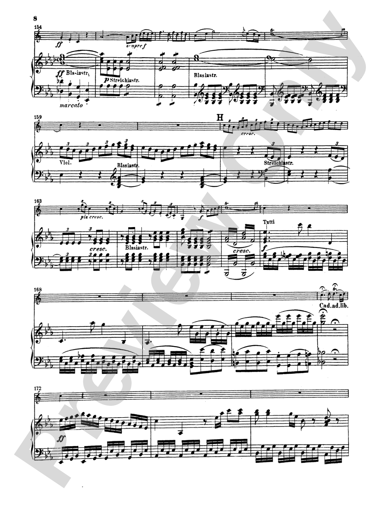 Mozart: Concerto No. 3 in E flat Major, K. 447: French Horn Part(s)