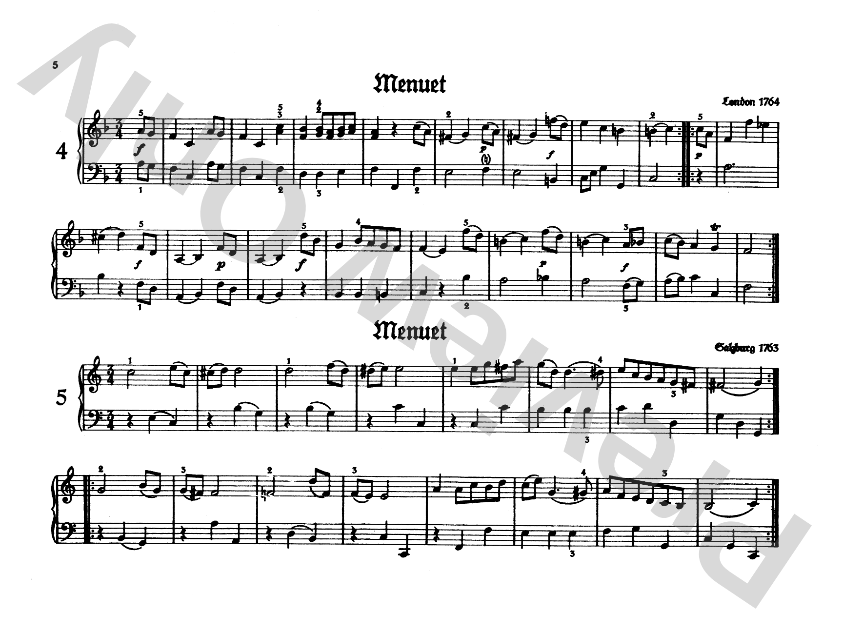 Mozart: Easy Compositions