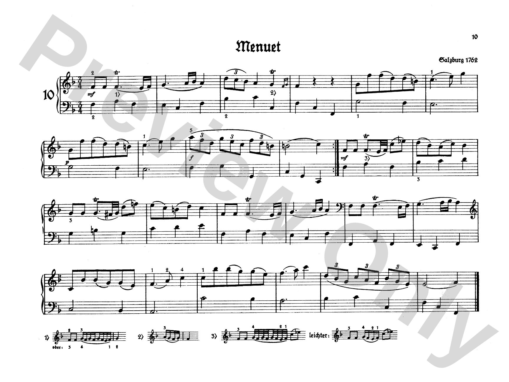 Mozart: Easy Compositions