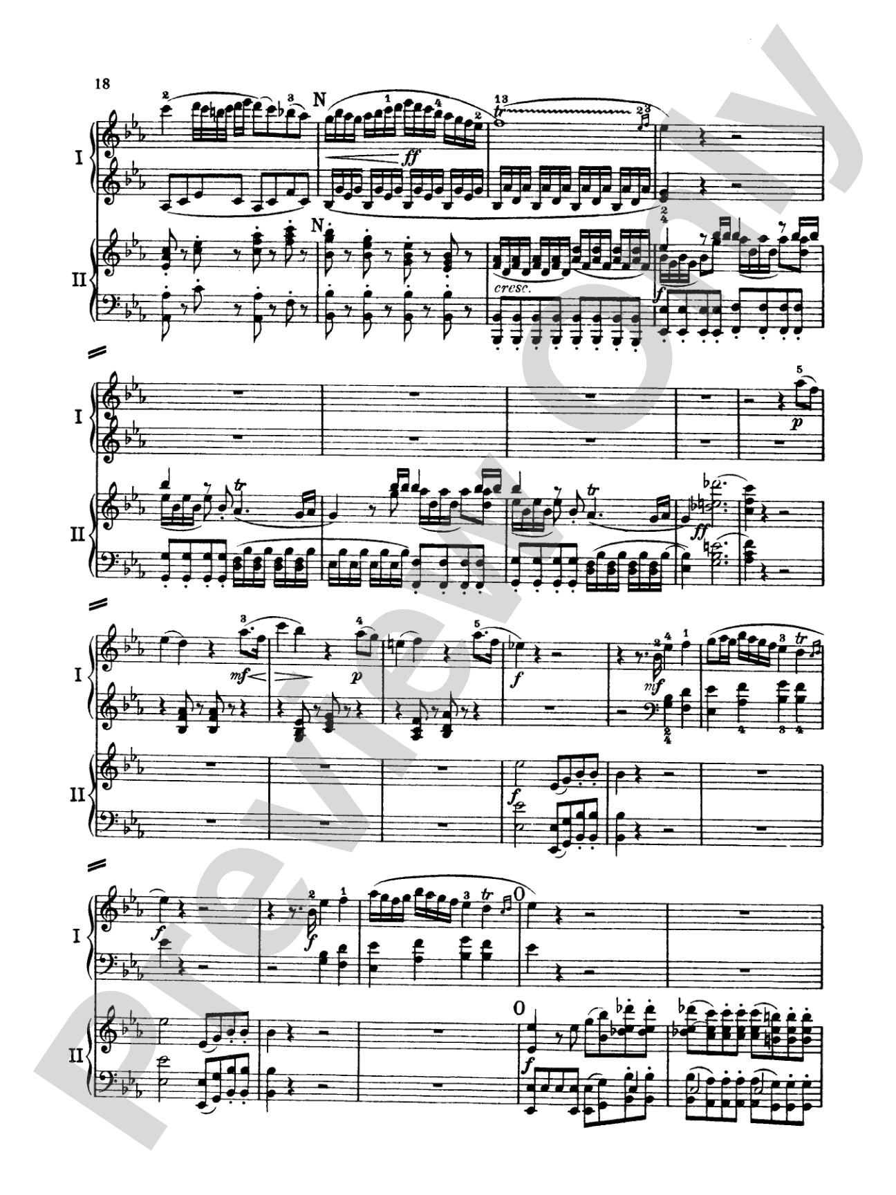 Mozart: Piano Concerto No. 9 in E flat Major, K. 271: Piano Duo (2 Pianos, 4 Hands) Book (2 copies required)