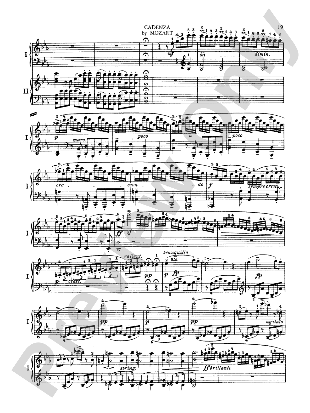 Mozart: Piano Concerto No. 9 in E flat Major, K. 271: Piano Duo (2 Pianos, 4 Hands) Book (2 copies required)