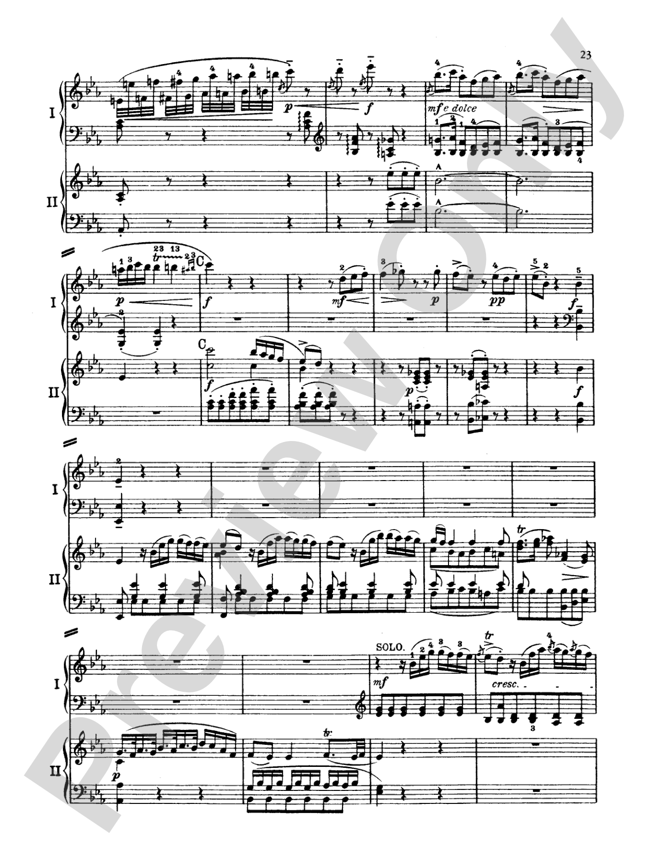 Mozart: Piano Concerto No. 9 in E flat Major, K. 271: Piano Duo (2 Pianos, 4 Hands) Book (2 copies required)