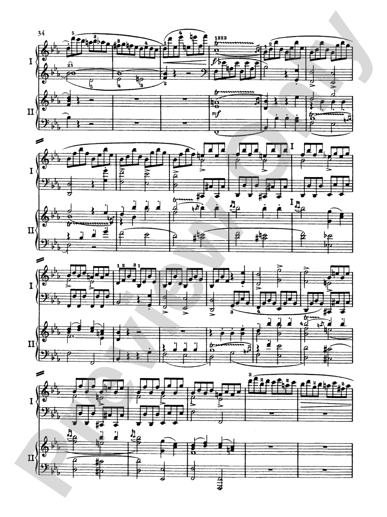 Mozart: Piano Concerto No. 9 in E flat Major, K. 271: Piano Duo (2 Pianos, 4 Hands) Book (2 copies required)