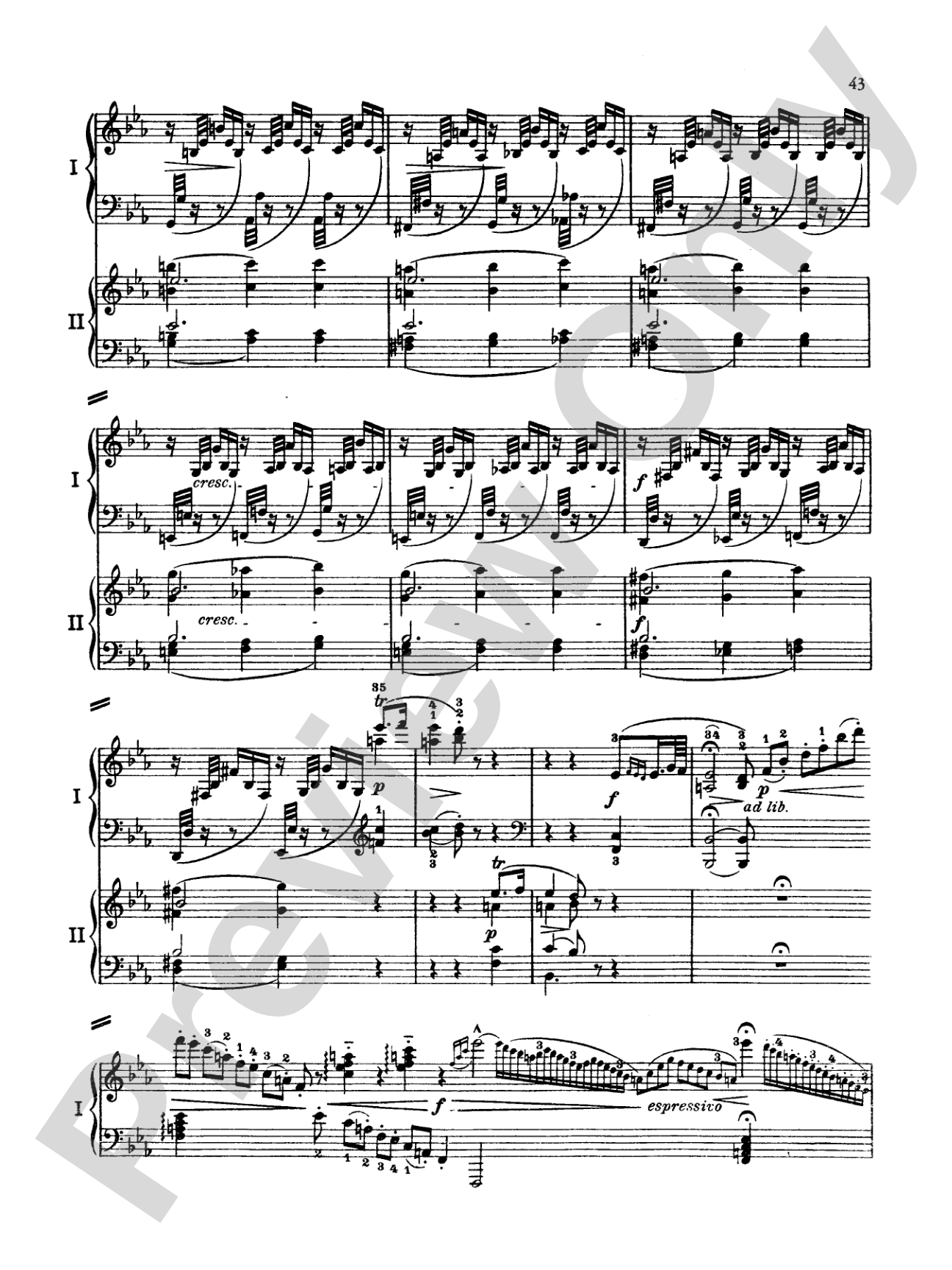 Mozart: Piano Concerto No. 9 in E flat Major, K. 271: Piano Duo (2 Pianos, 4 Hands) Book (2 copies required)