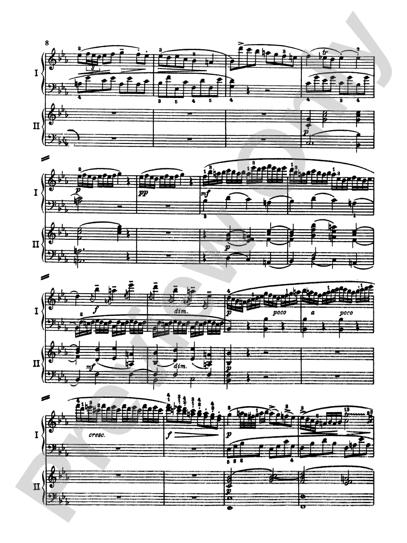 Mozart: Piano Concerto No. 9 in E flat Major, K. 271: Piano Duo (2 Pianos, 4 Hands) Book (2 copies required)