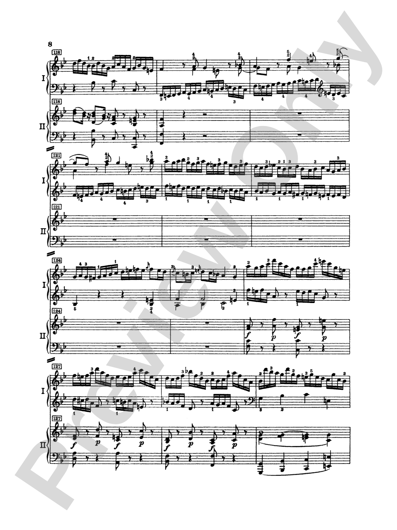 Mozart: Piano Concerto No. 15 in B flat Major, K. 450: Piano Duo (2 Pianos, 4 Hands) Book (2 copies required)