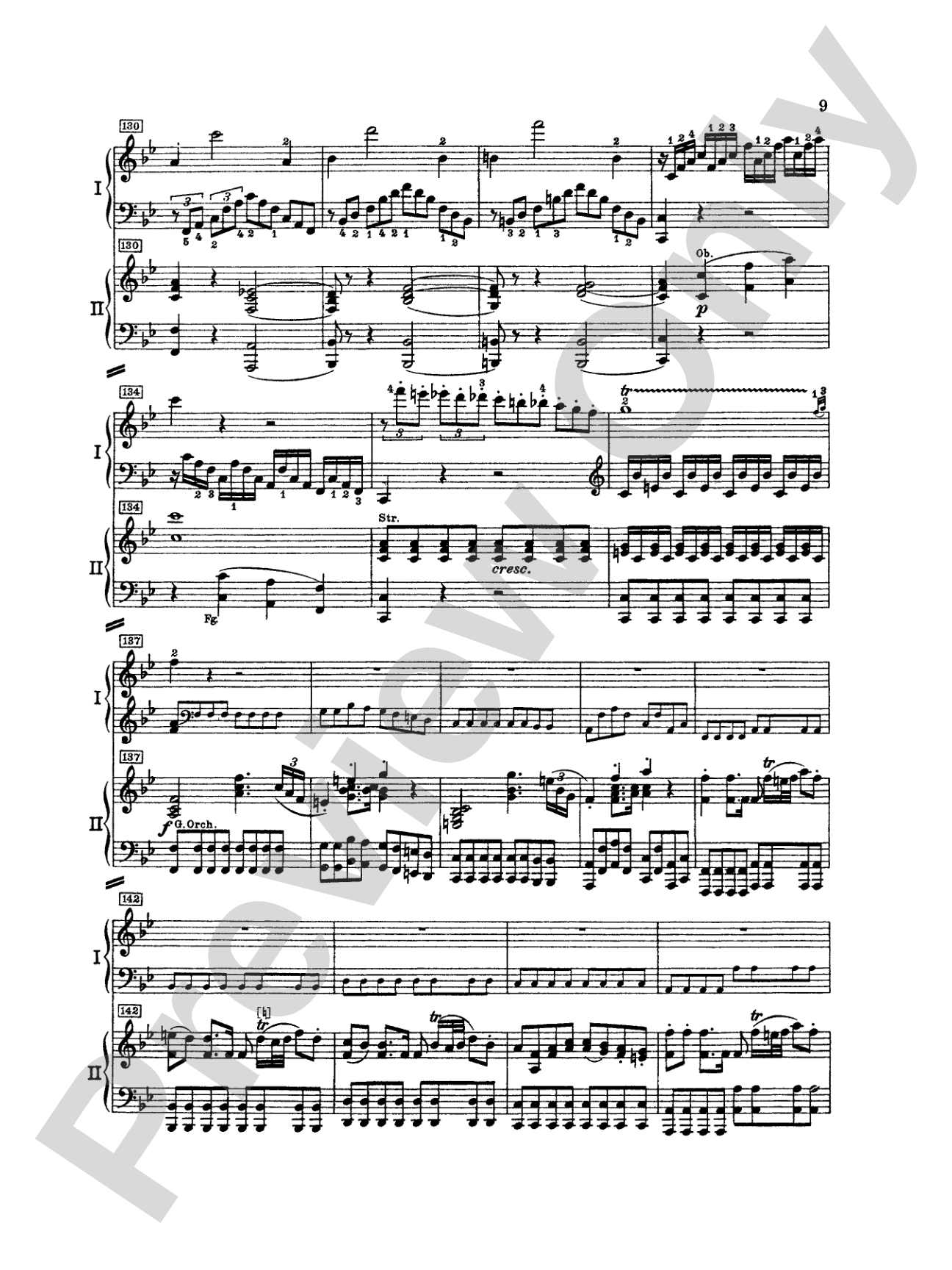Mozart: Piano Concerto No. 15 in B flat Major, K. 450: Piano Duo (2 Pianos, 4 Hands) Book (2 copies required)