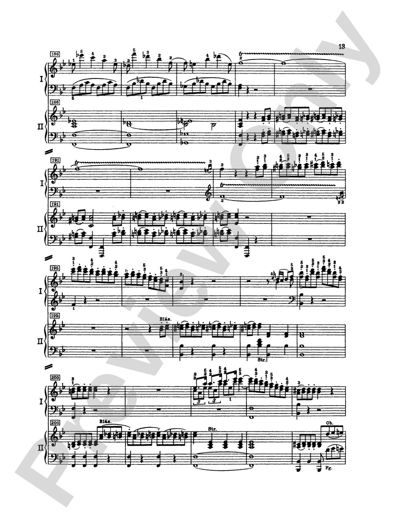 Mozart: Piano Concerto No. 15 in B flat Major, K. 450: Piano Duo (2 Pianos, 4 Hands) Book (2 copies required)