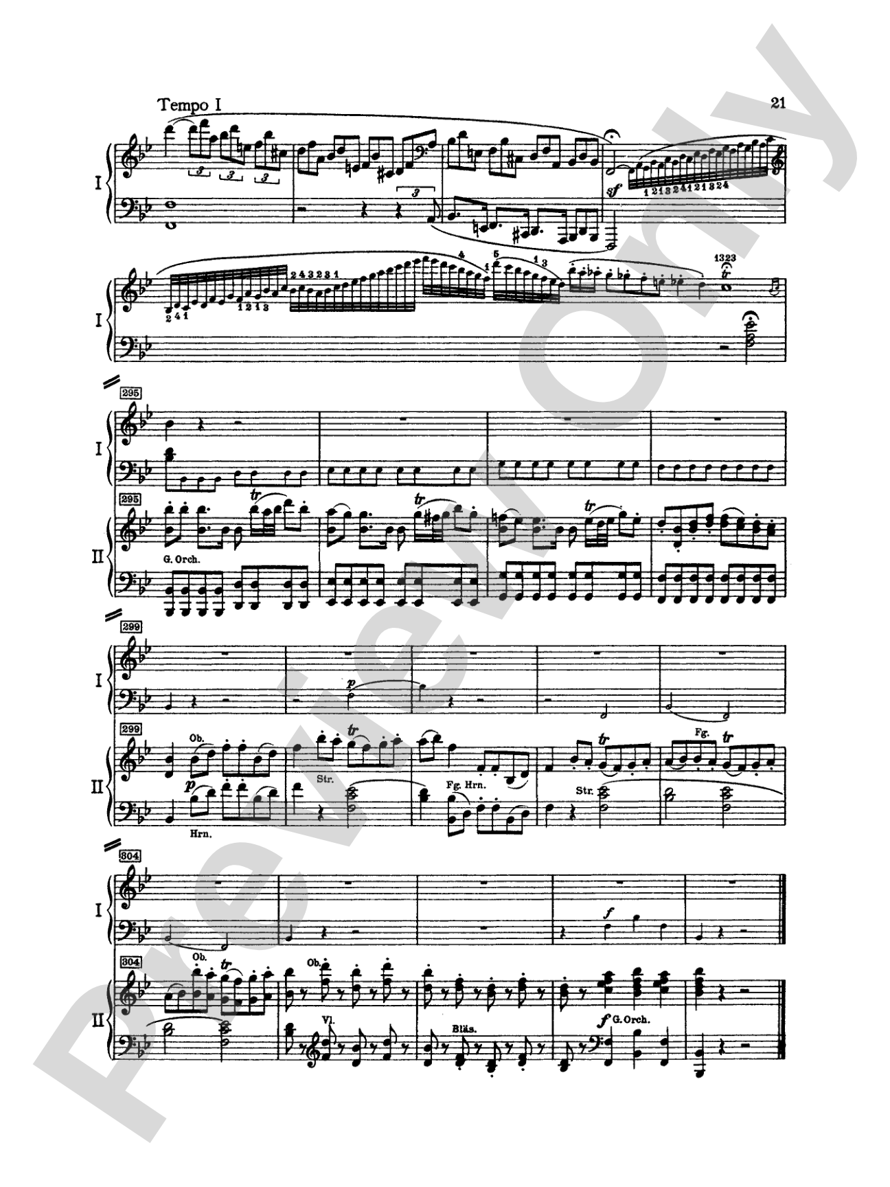Mozart: Piano Concerto No. 15 in B flat Major, K. 450: Piano Duo (2 Pianos, 4 Hands) Book (2 copies required)