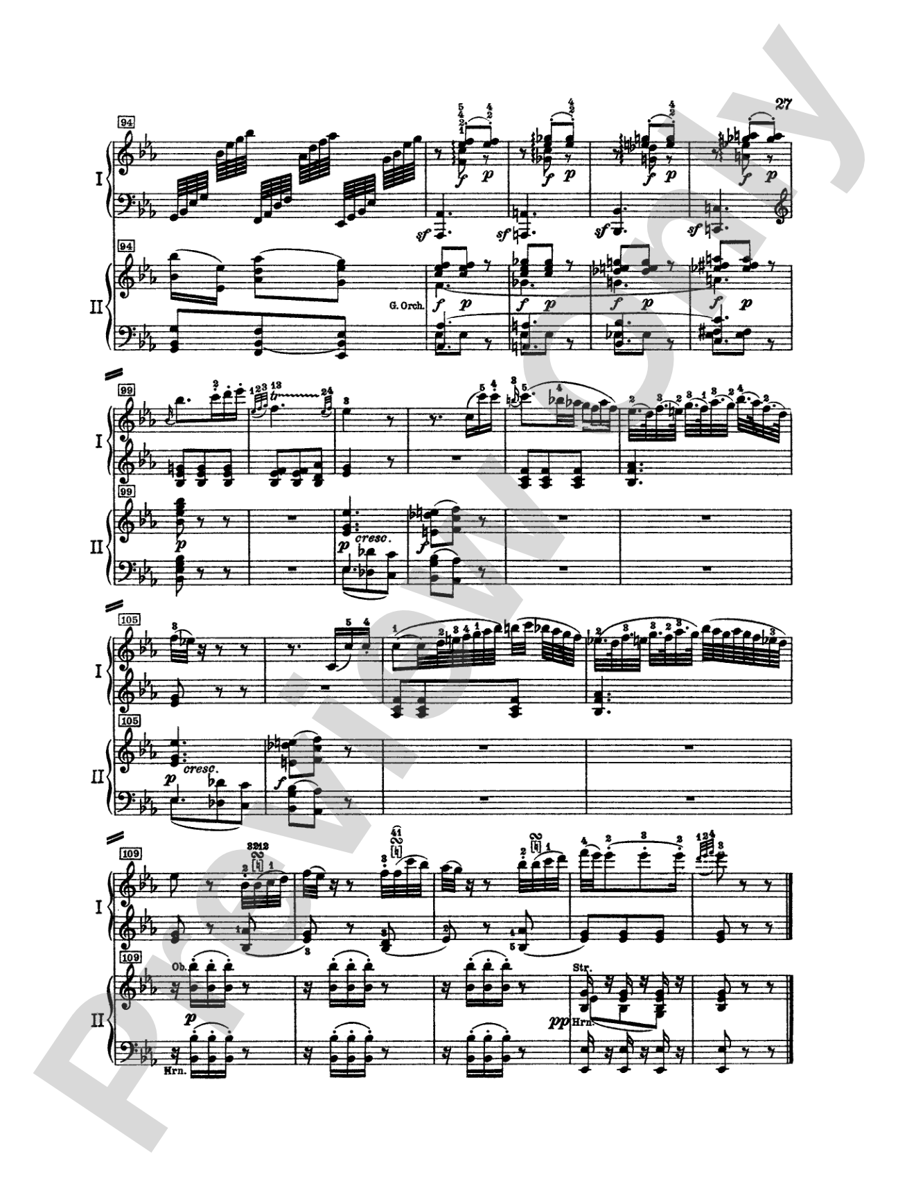 Mozart: Piano Concerto No. 15 in B flat Major, K. 450: Piano Duo (2 Pianos, 4 Hands) Book (2 copies required)