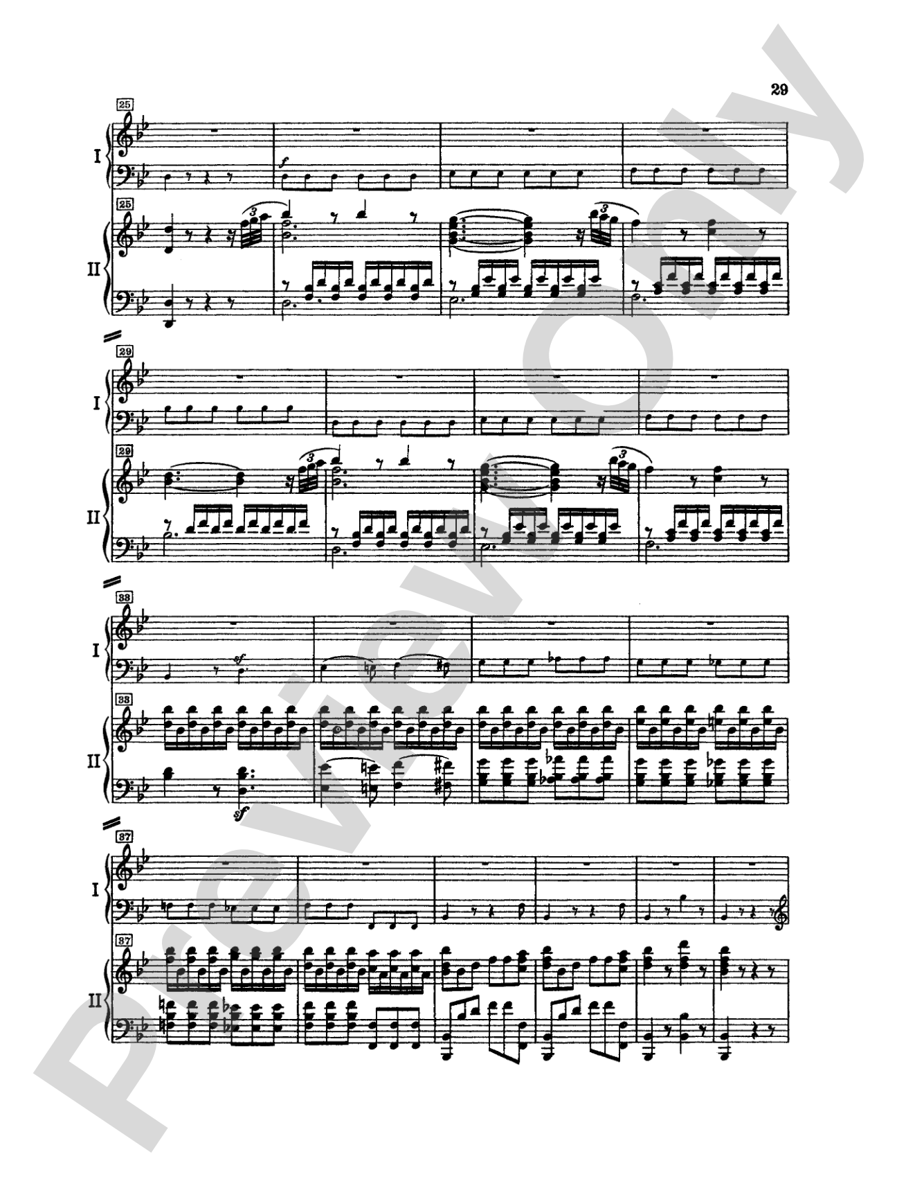 Mozart: Piano Concerto No. 15 in B flat Major, K. 450: Piano Duo (2 Pianos, 4 Hands) Book (2 copies required)