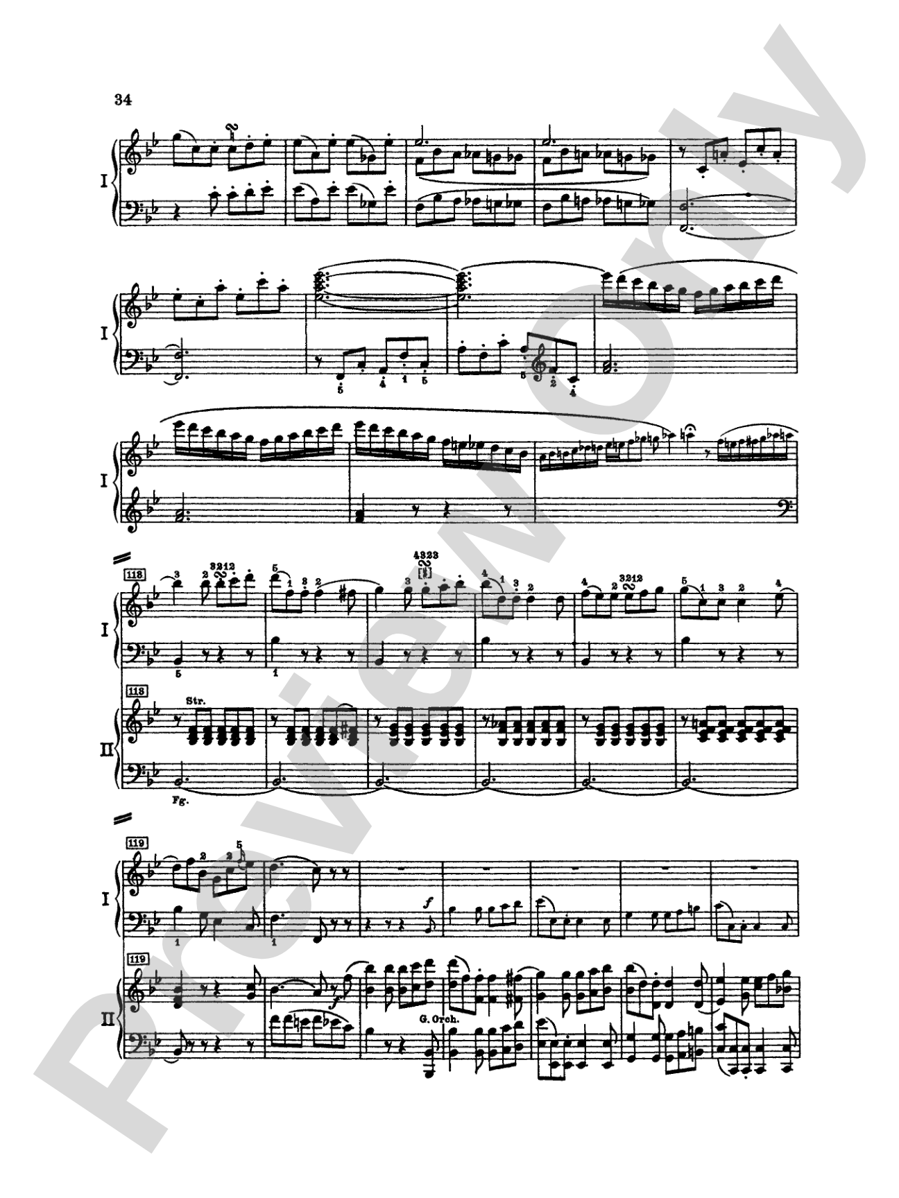 Mozart: Piano Concerto No. 15 in B flat Major, K. 450: Piano Duo (2 Pianos, 4 Hands) Book (2 copies required)