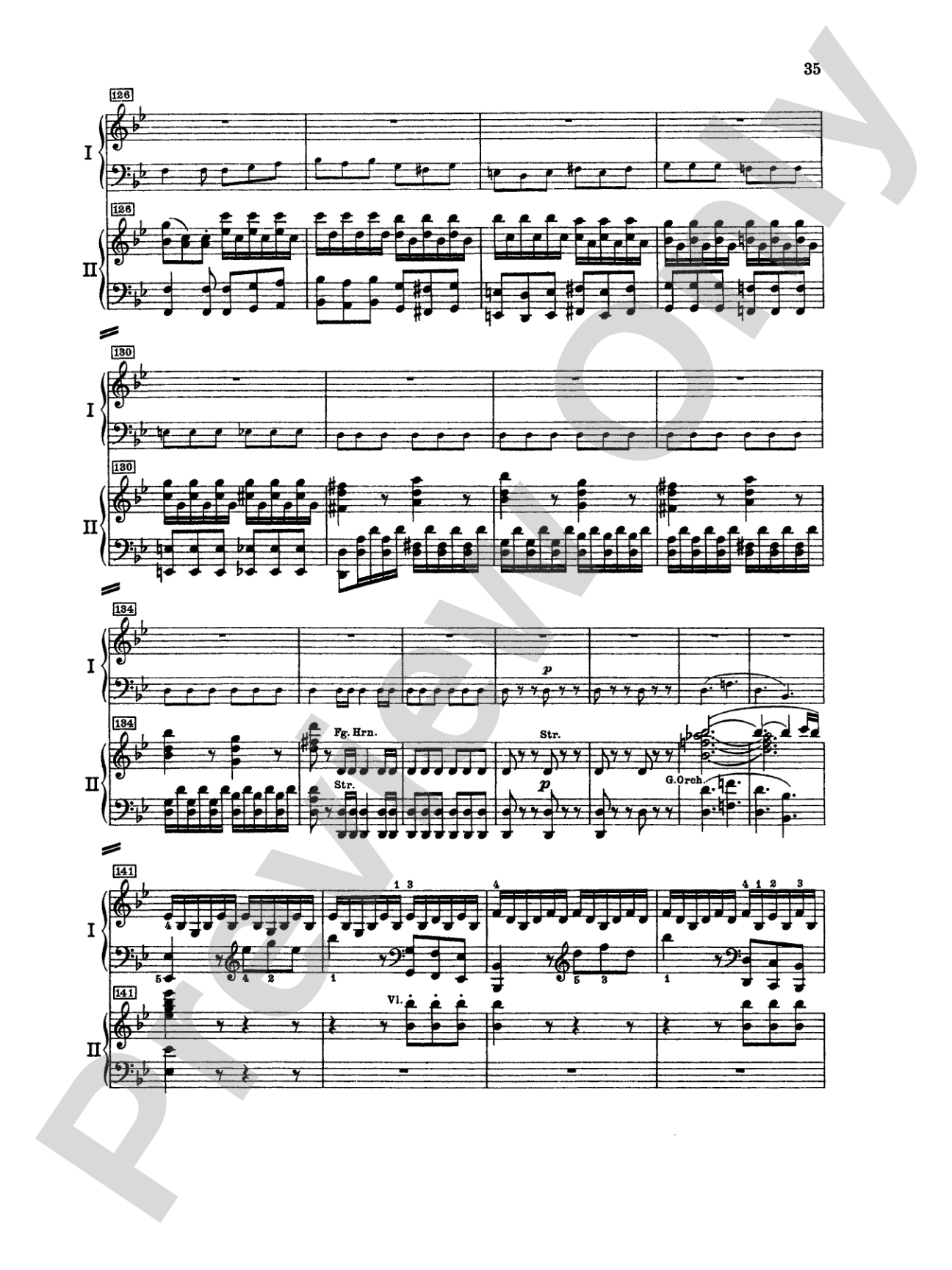 Mozart: Piano Concerto No. 15 in B flat Major, K. 450: Piano Duo (2 Pianos, 4 Hands) Book (2 copies required)