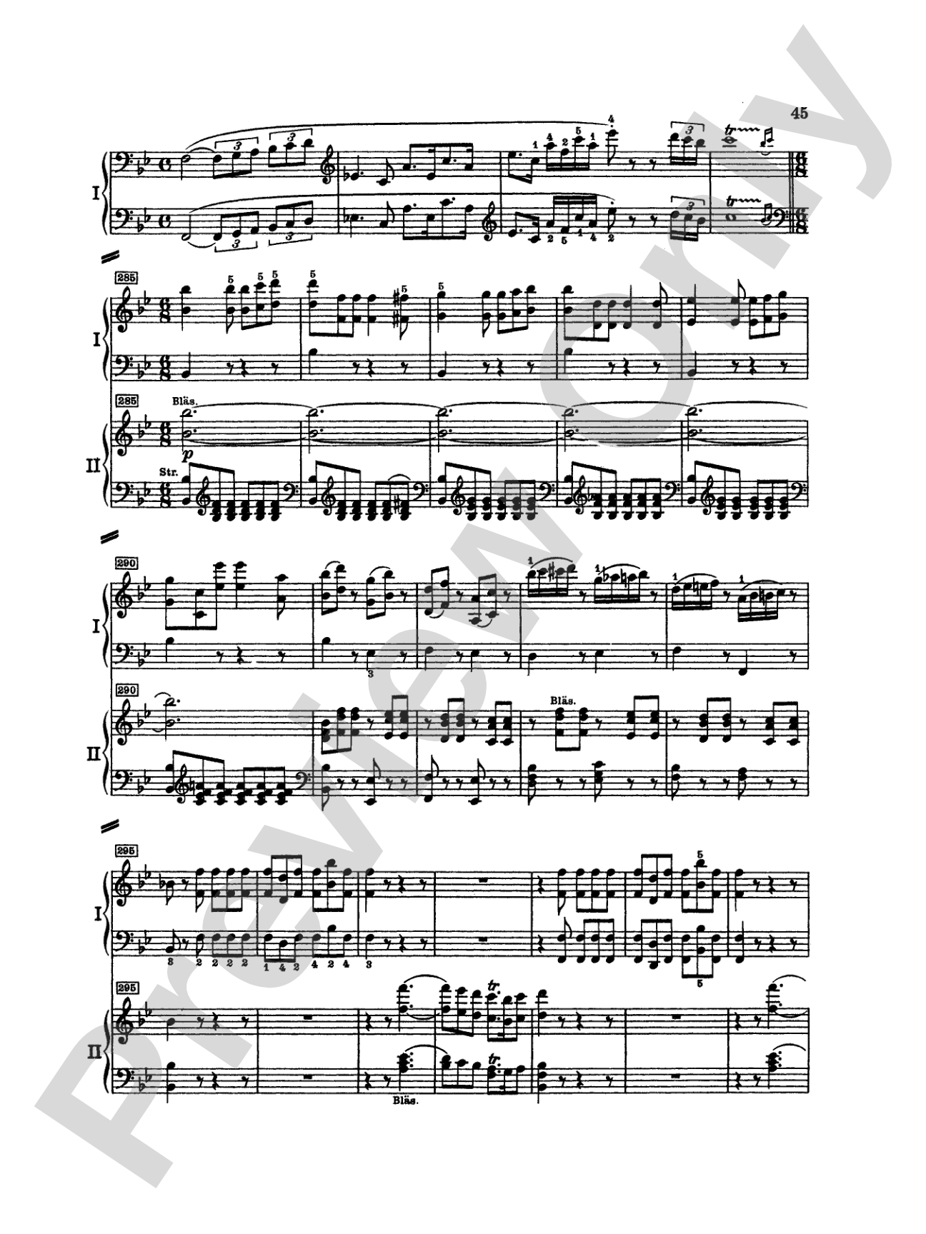 Mozart: Piano Concerto No. 15 in B flat Major, K. 450: Piano Duo (2 Pianos, 4 Hands) Book (2 copies required)