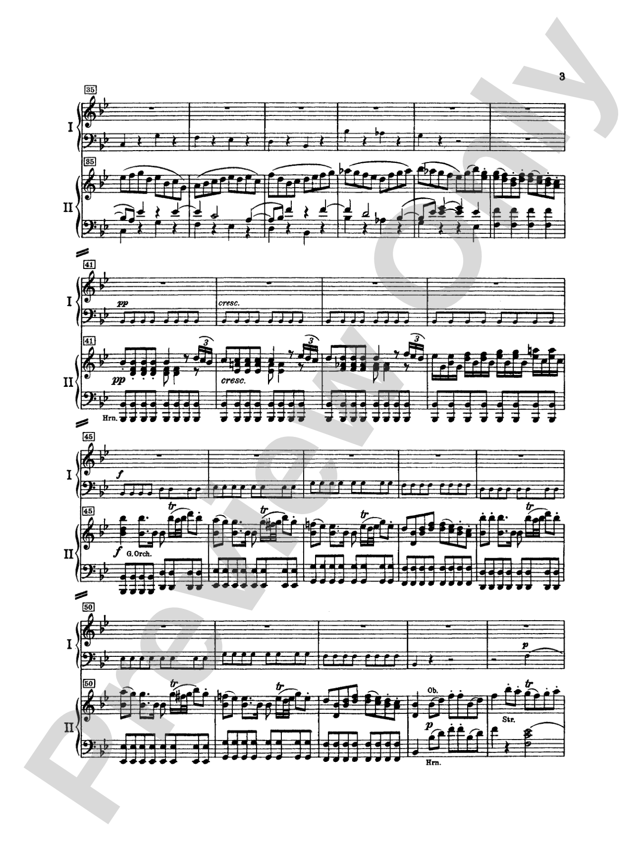 Mozart: Piano Concerto No. 15 in B flat Major, K. 450: Piano Duo (2 Pianos, 4 Hands) Book (2 copies required)