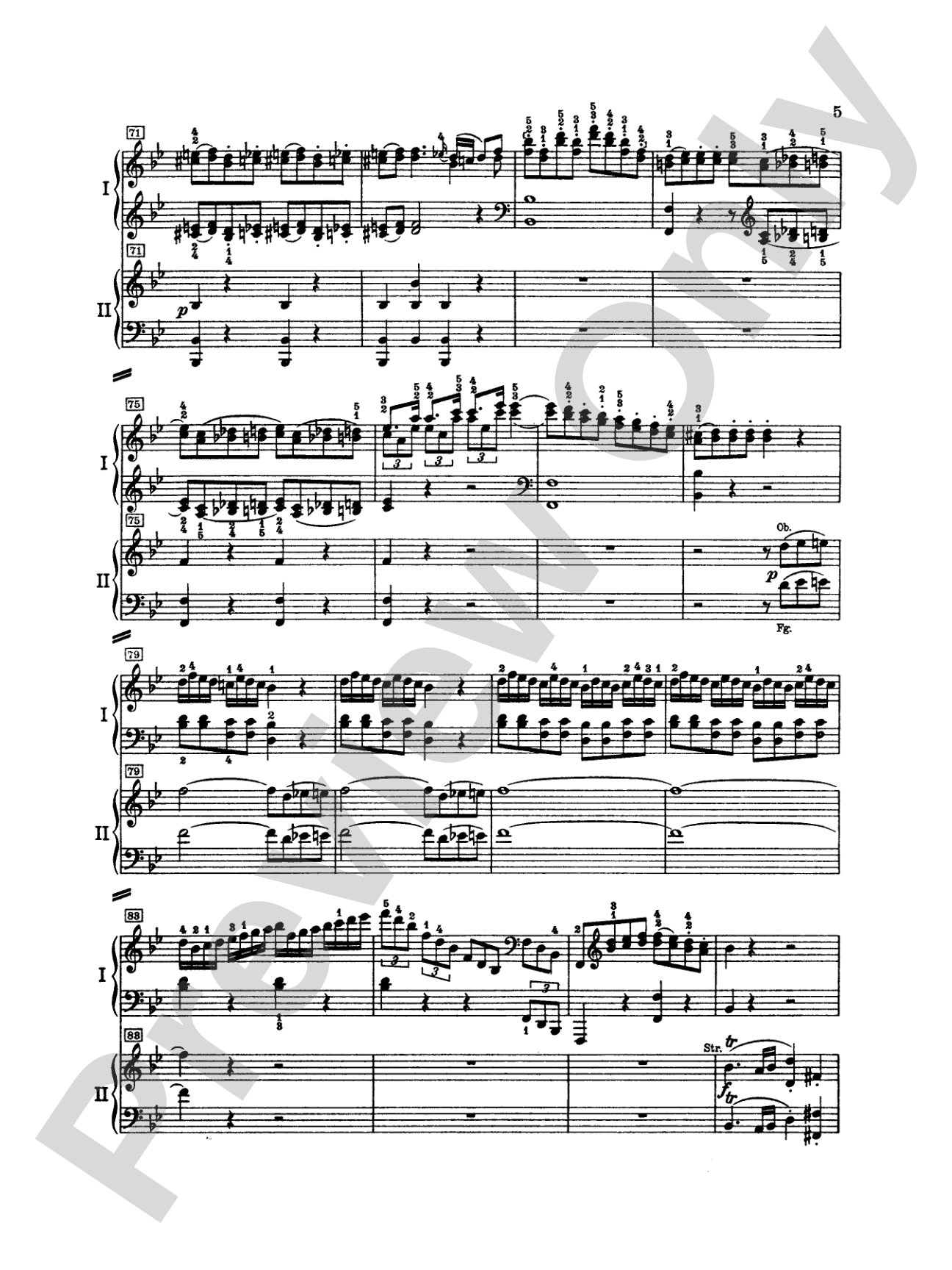 Mozart: Piano Concerto No. 15 in B flat Major, K. 450: Piano Duo (2 Pianos, 4 Hands) Book (2 copies required)