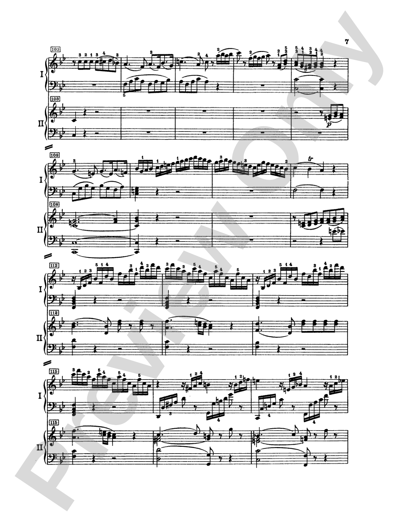 Mozart: Piano Concerto No. 15 in B flat Major, K. 450: Piano Duo (2 Pianos, 4 Hands) Book (2 copies required)