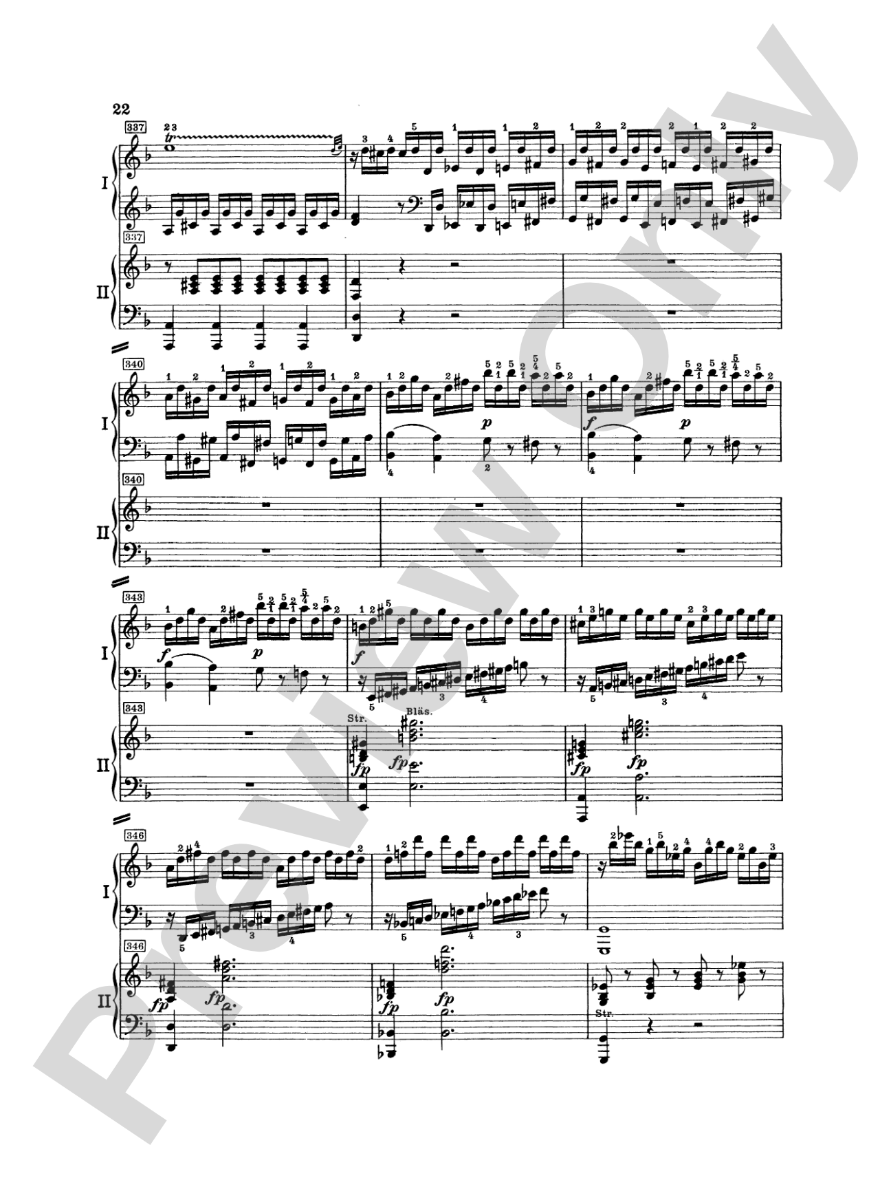 Mozart: Piano Concerto No. 20 in D Minor, K. 466: Piano Duo (2 Pianos, 4 Hands) Book (2 copies required)