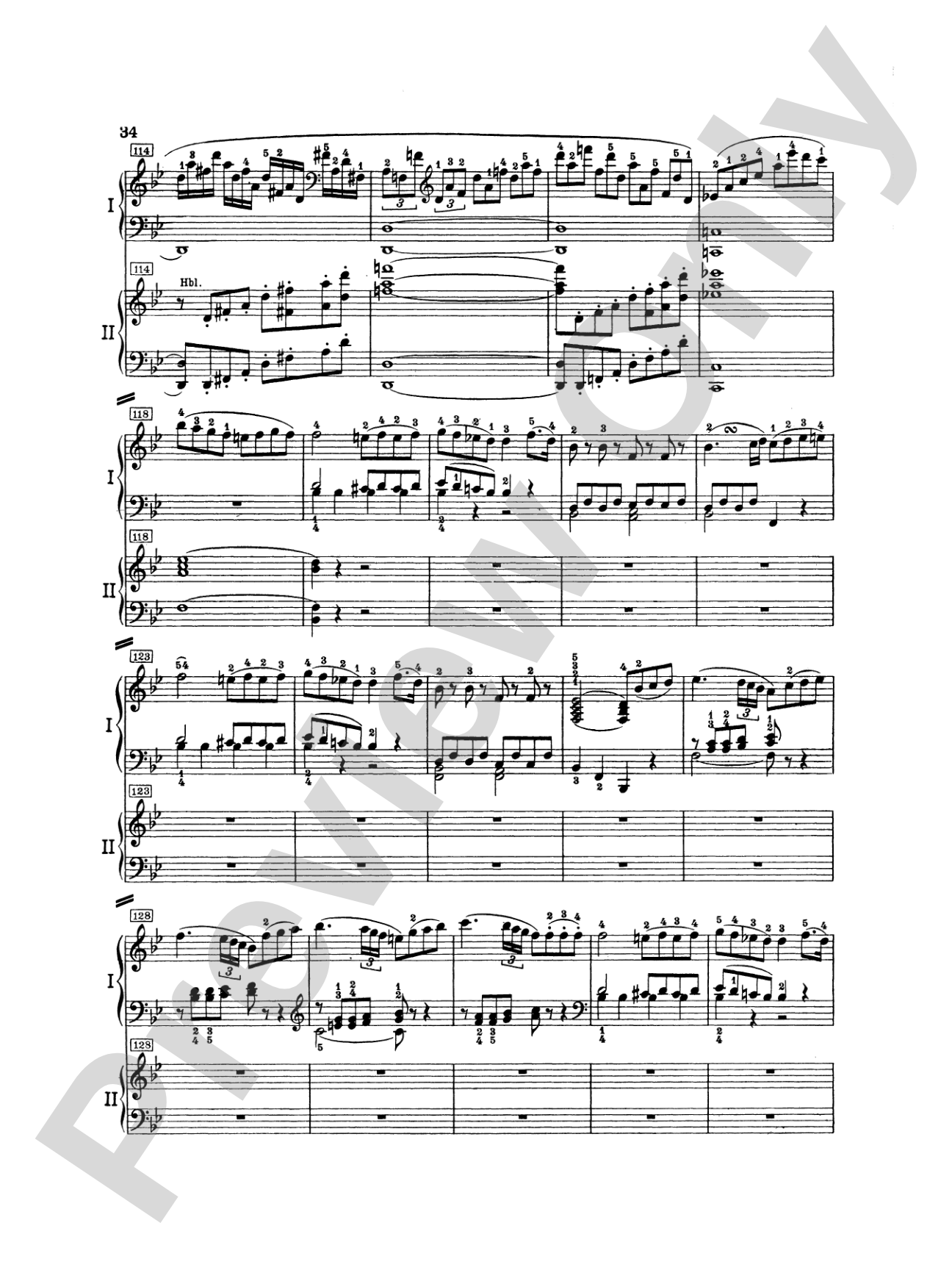 Mozart: Piano Concerto No. 20 in D Minor, K. 466: Piano Duo (2 Pianos, 4 Hands) Book (2 copies required)