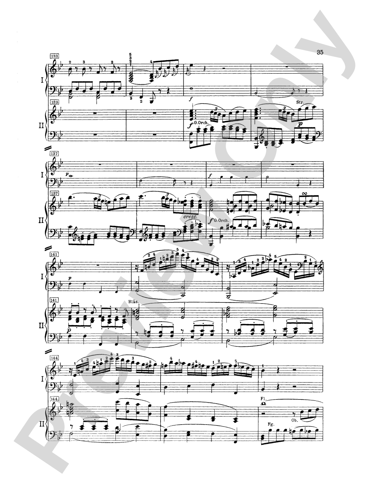 Mozart: Piano Concerto No. 20 in D Minor, K. 466: Piano Duo (2 Pianos, 4 Hands) Book (2 copies required)