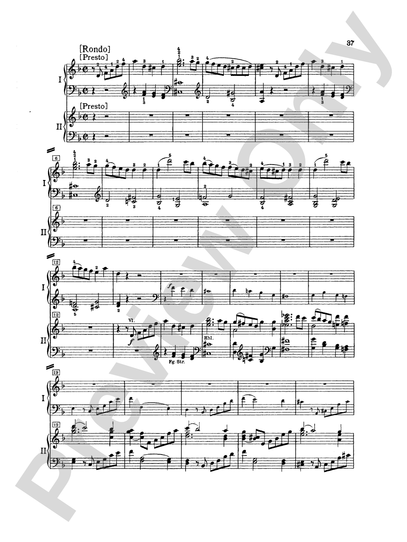 Mozart: Piano Concerto No. 20 in D Minor, K. 466: Piano Duo (2 Pianos, 4 Hands) Book (2 copies required)
