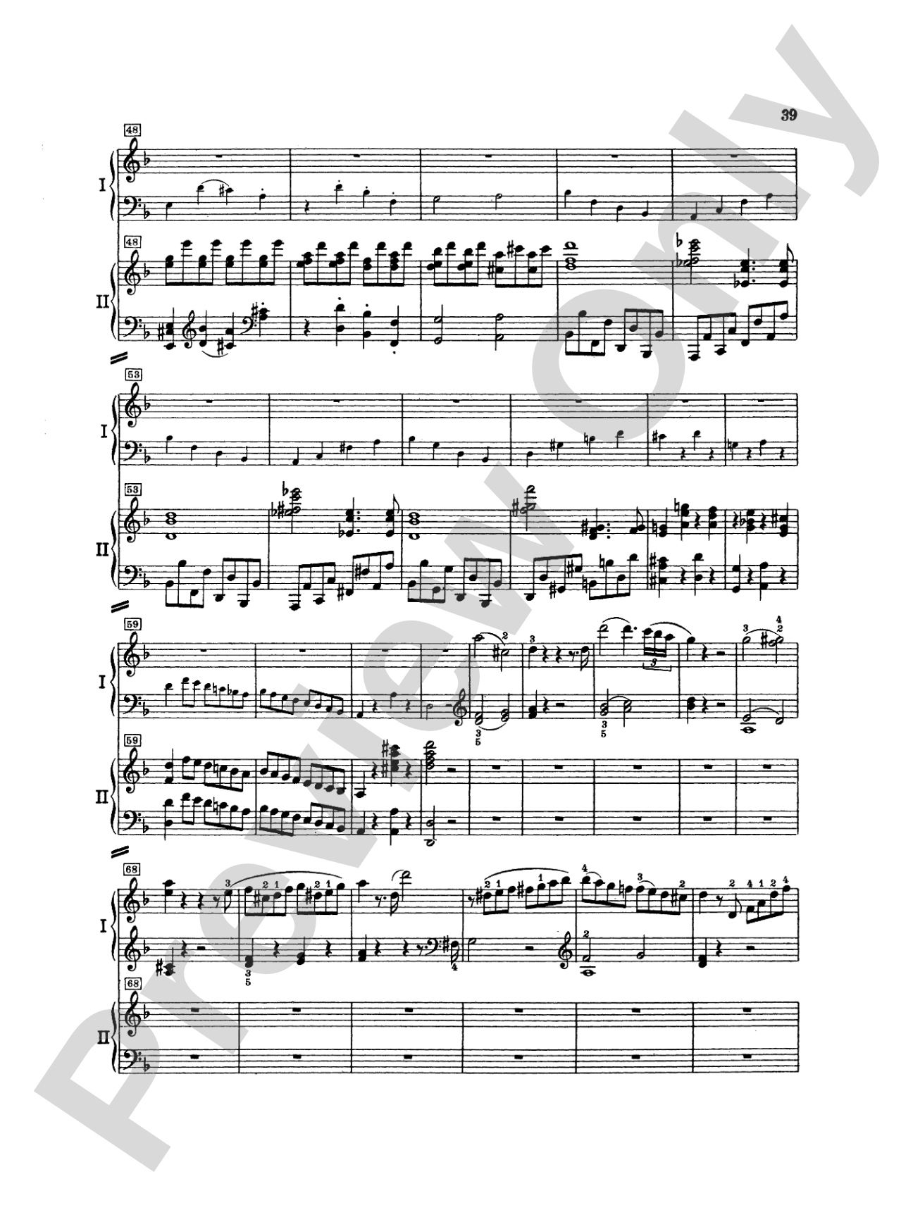 Mozart: Piano Concerto No. 20 in D Minor, K. 466: Piano Duo (2 Pianos, 4 Hands) Book (2 copies required)