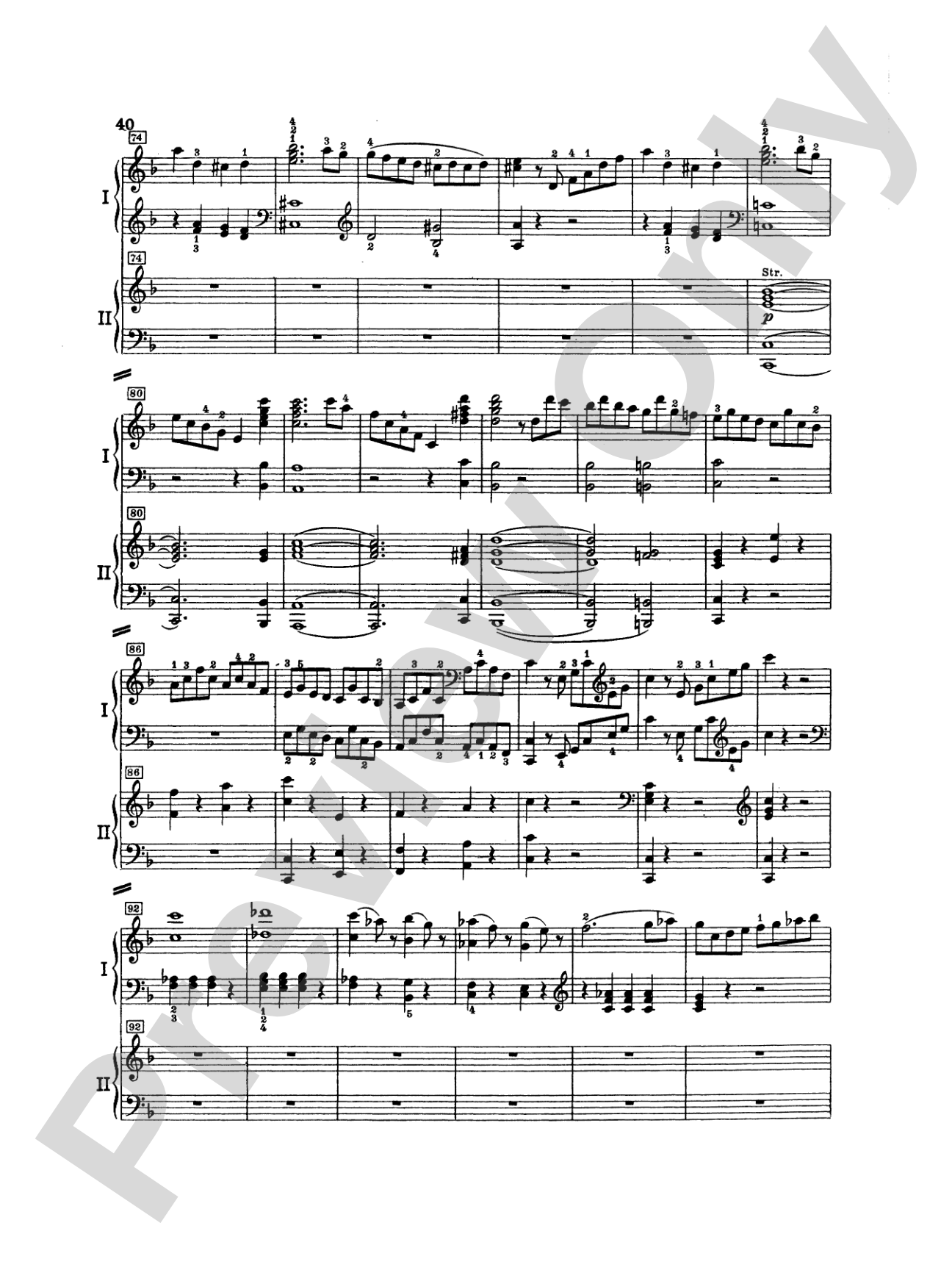 Mozart: Piano Concerto No. 20 in D Minor, K. 466: Piano Duo (2 Pianos, 4 Hands) Book (2 copies required)