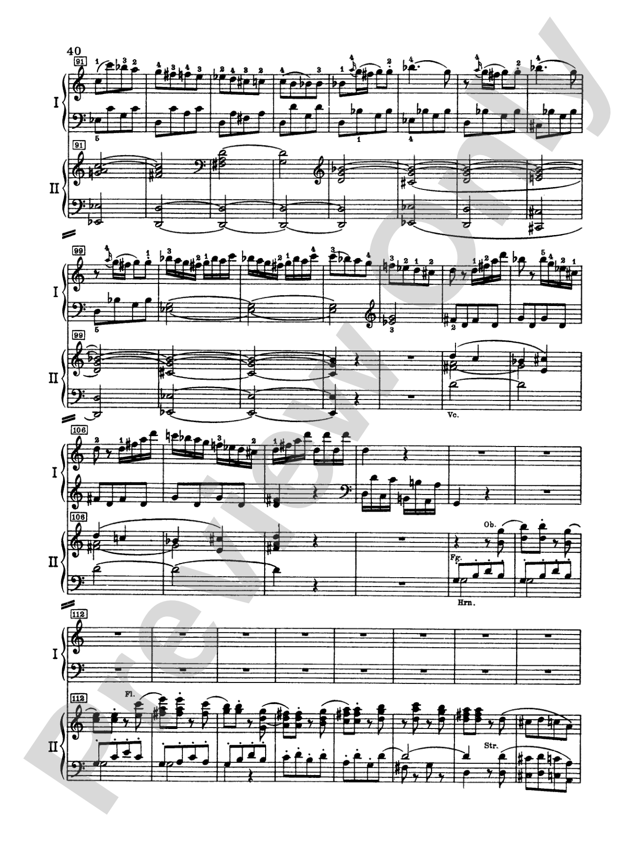 Mozart: Piano Concerto No. 21 in C Major, K. 467: Piano Duo (2 Pianos, 4 Hands) Book (2 copies required)