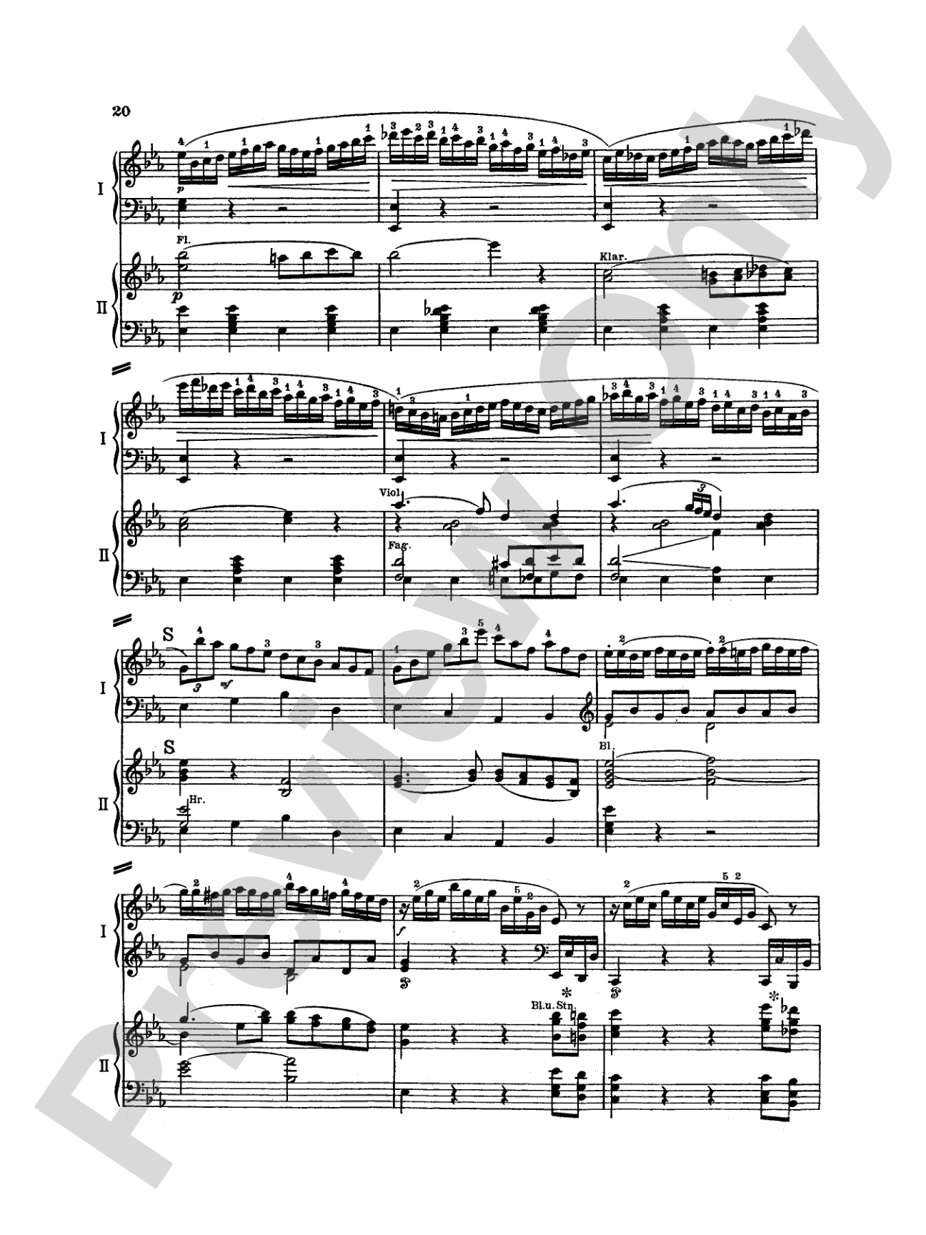 Mozart: Piano Concerto No. 22 in E flat Major, K. 482: Piano Duo (2 Pianos, 4 Hands) Book (2 copies required)