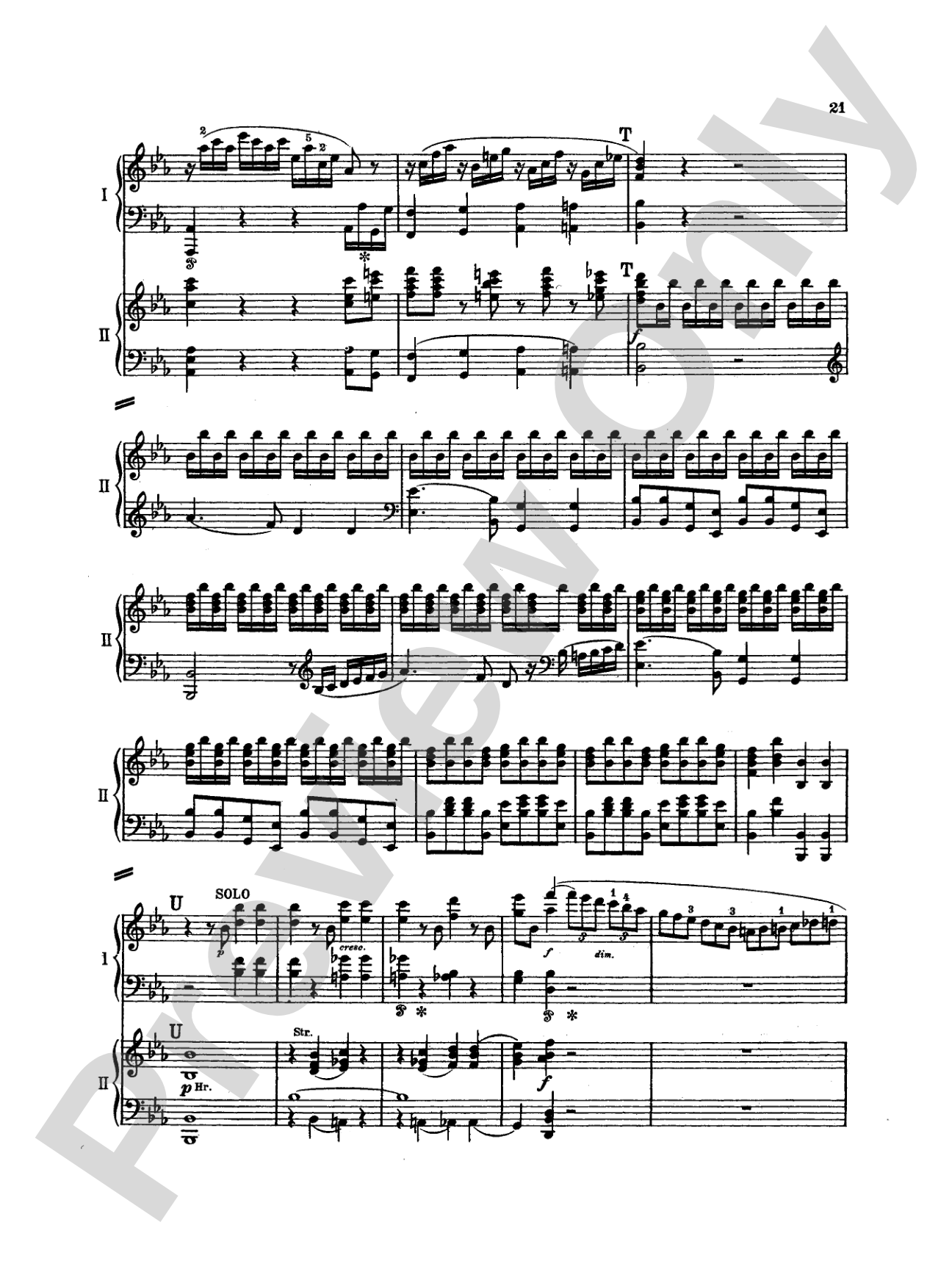 Mozart: Piano Concerto No. 22 in E flat Major, K. 482: Piano Duo (2 Pianos, 4 Hands) Book (2 copies required)