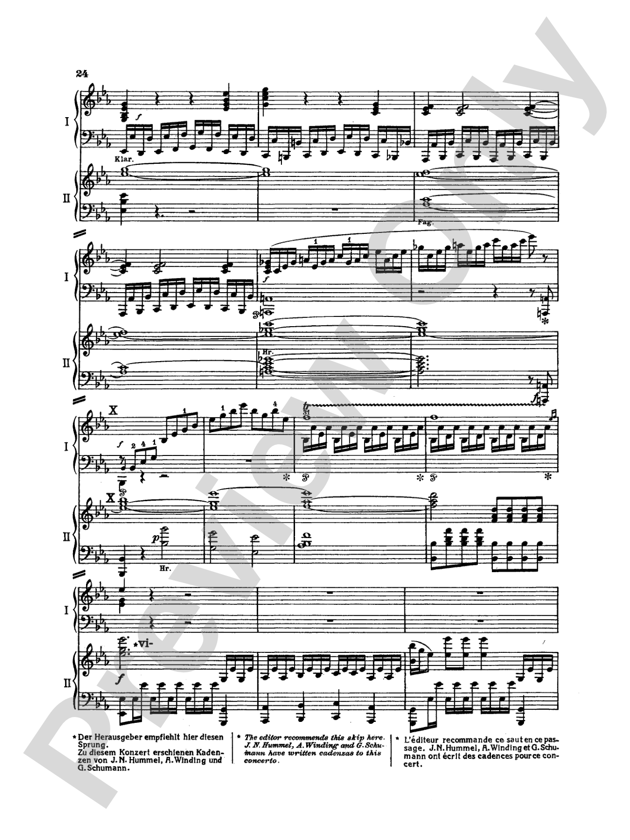 Mozart: Piano Concerto No. 22 in E flat Major, K. 482: Piano Duo (2 Pianos, 4 Hands) Book (2 copies required)