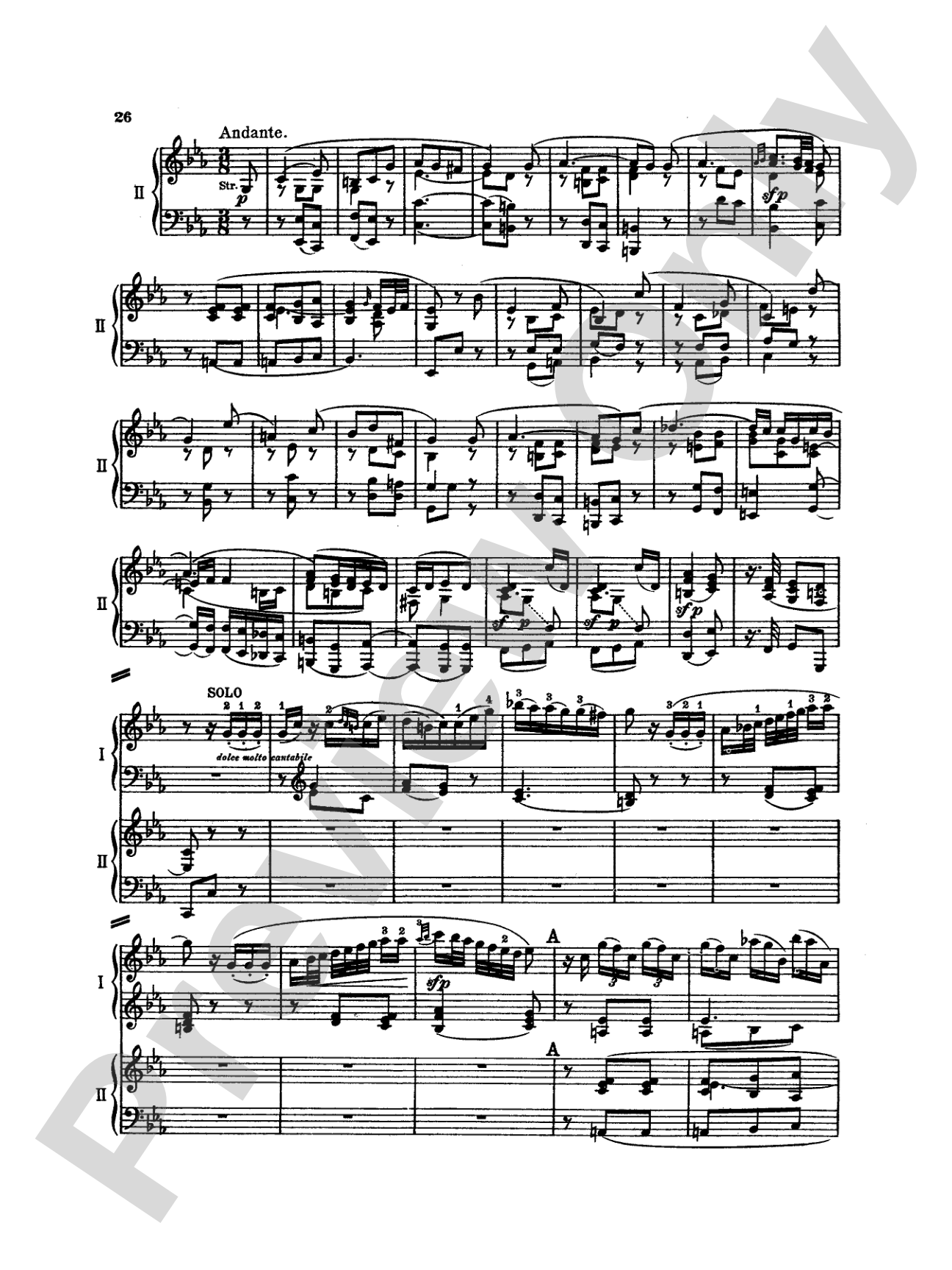 Mozart: Piano Concerto No. 22 in E flat Major, K. 482: Piano Duo (2 Pianos, 4 Hands) Book (2 copies required)
