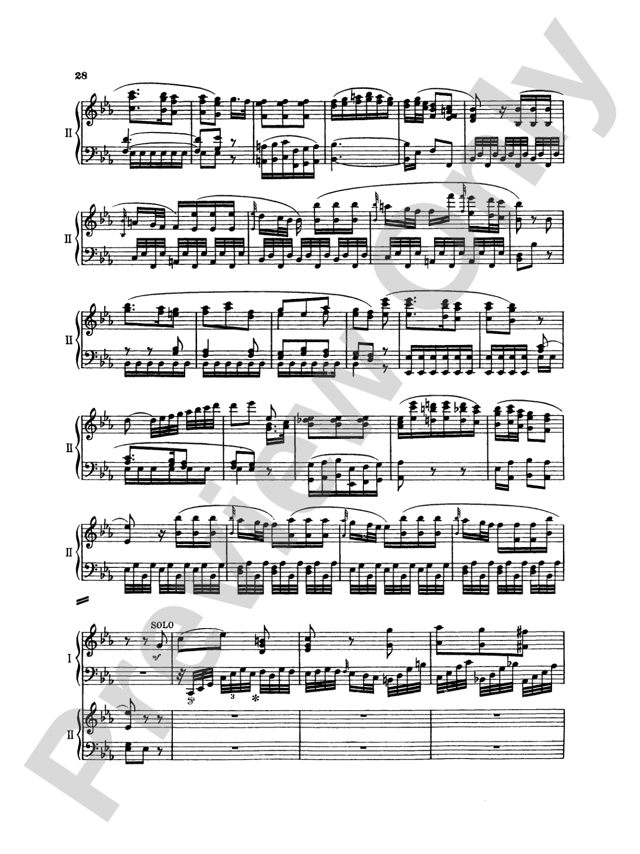 Mozart: Piano Concerto No. 22 in E flat Major, K. 482: Piano Duo (2 Pianos, 4 Hands) Book (2 copies required)