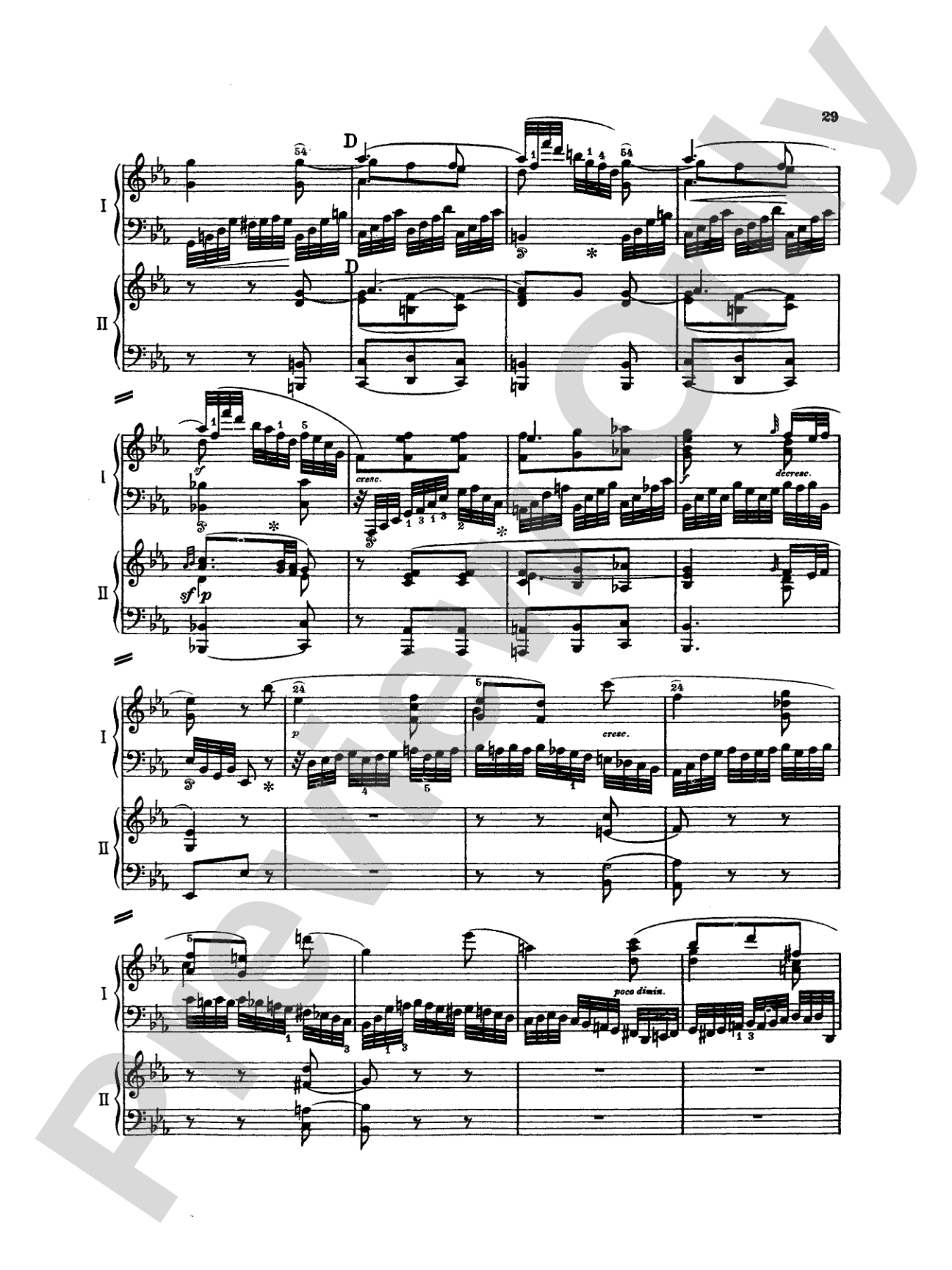 Mozart: Piano Concerto No. 22 in E flat Major, K. 482: Piano Duo (2 Pianos, 4 Hands) Book (2 copies required)