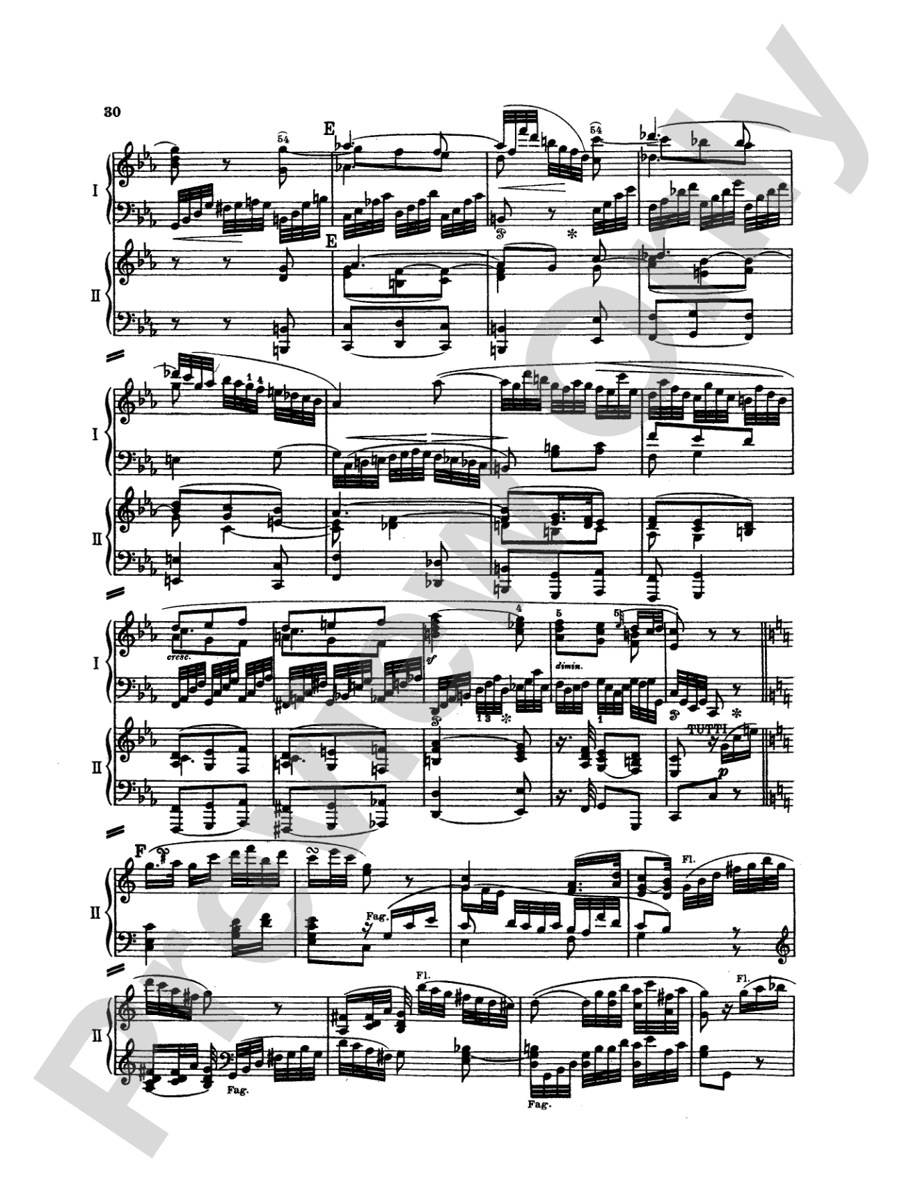 Mozart: Piano Concerto No. 22 in E flat Major, K. 482: Piano Duo (2 Pianos, 4 Hands) Book (2 copies required)