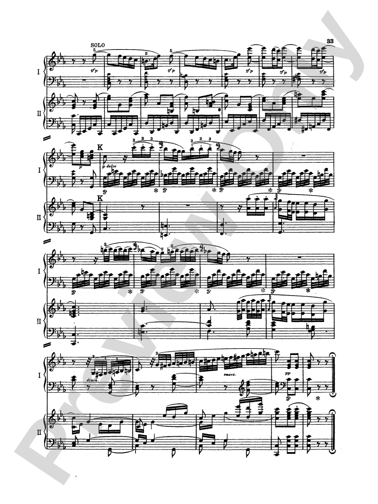 Mozart: Piano Concerto No. 22 in E flat Major, K. 482: Piano Duo (2 Pianos, 4 Hands) Book (2 copies required)
