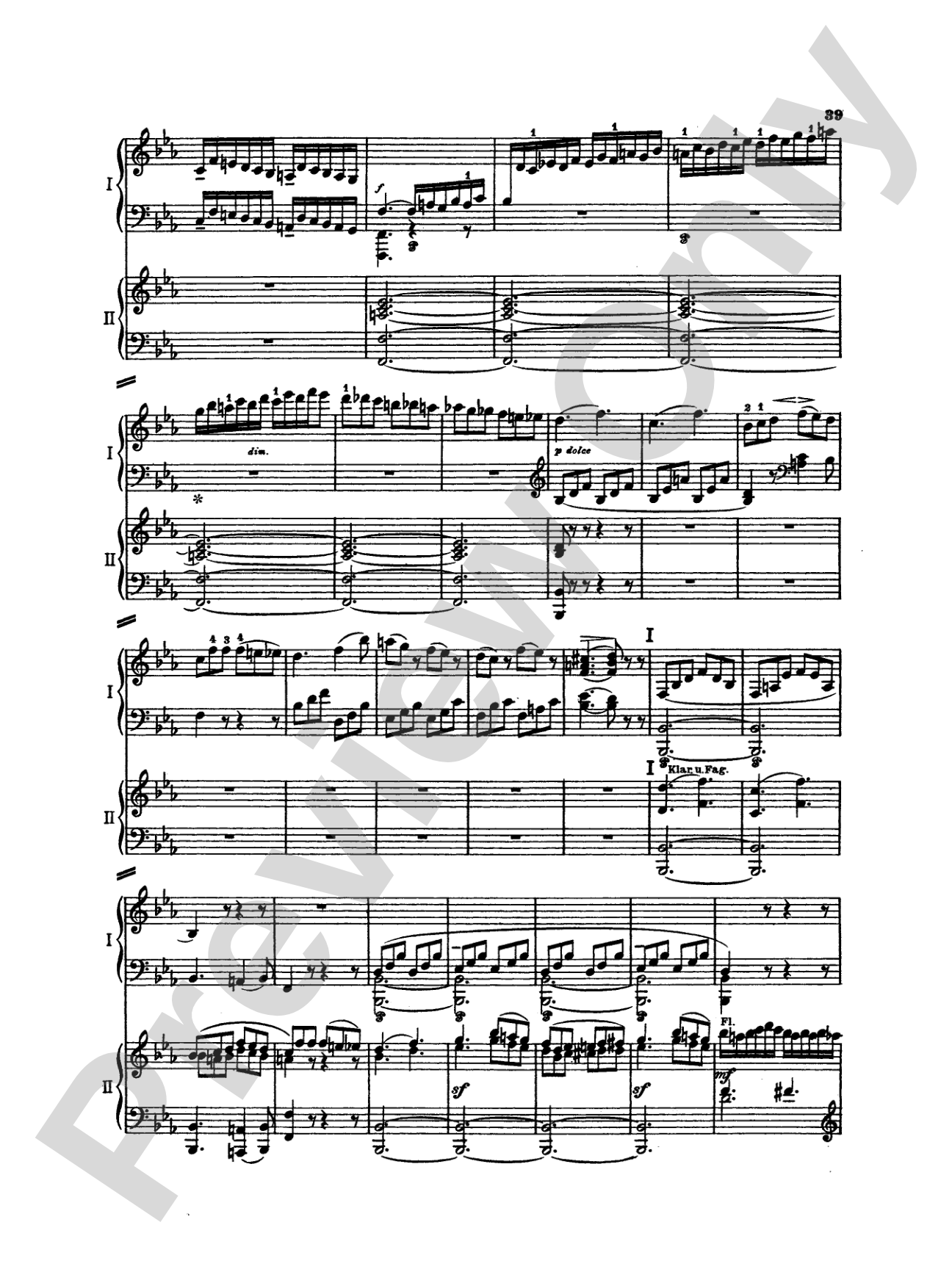 Mozart: Piano Concerto No. 22 in E flat Major, K. 482: Piano Duo (2 Pianos, 4 Hands) Book (2 copies required)