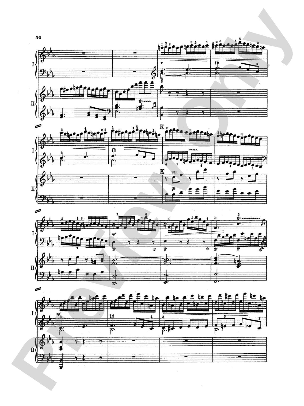 Mozart: Piano Concerto No. 22 in E flat Major, K. 482: Piano Duo (2 Pianos, 4 Hands) Book (2 copies required)