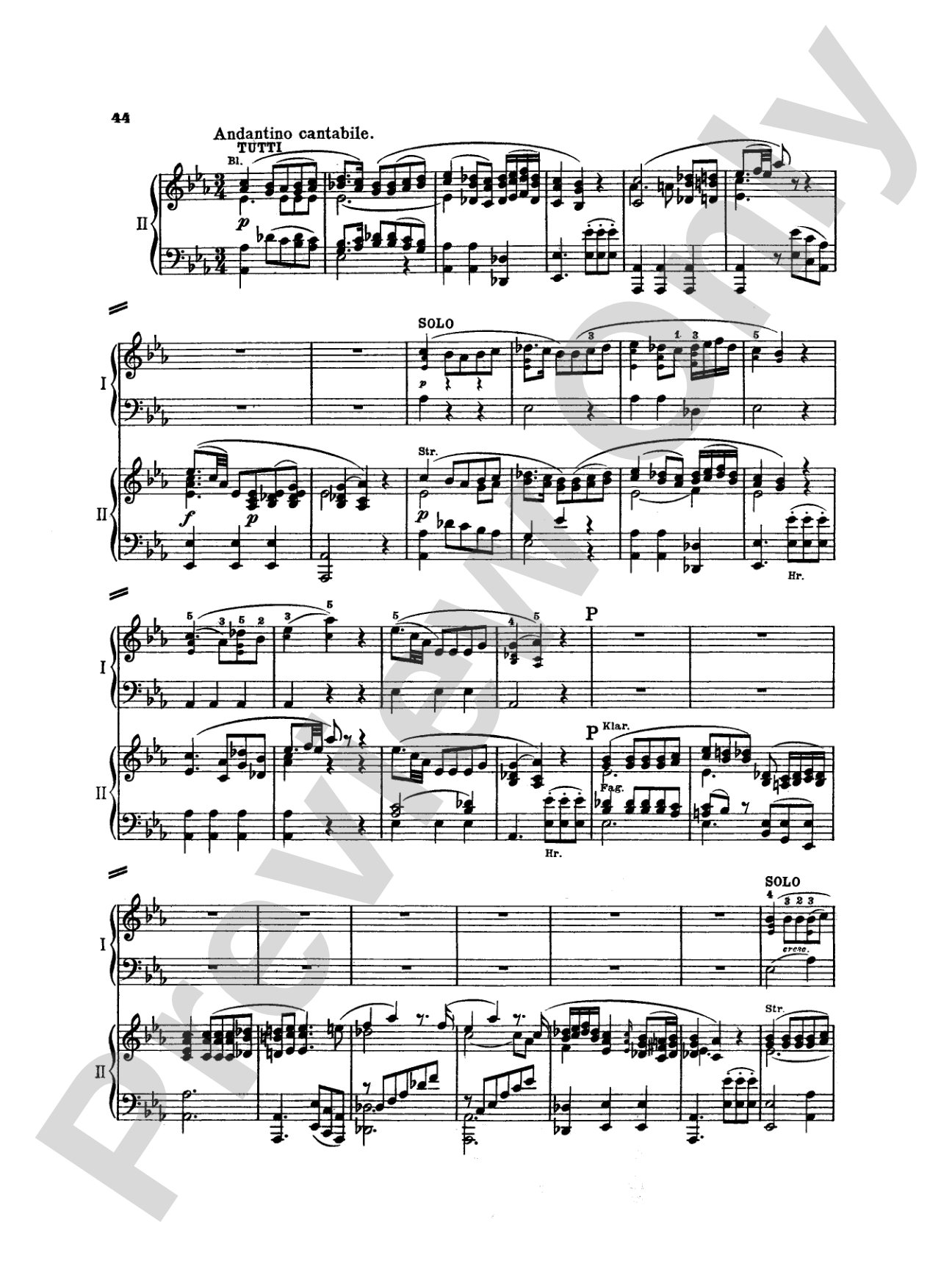 Mozart: Piano Concerto No. 22 in E flat Major, K. 482: Piano Duo (2 Pianos, 4 Hands) Book (2 copies required)