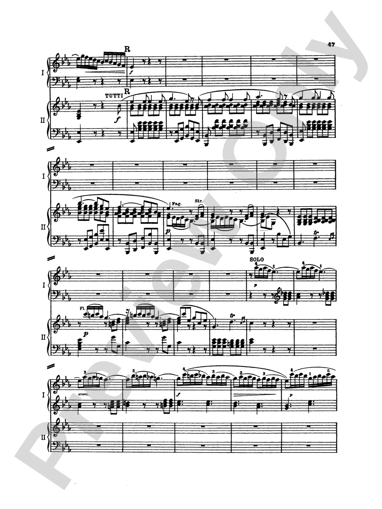 Mozart: Piano Concerto No. 22 in E flat Major, K. 482: Piano Duo (2 Pianos, 4 Hands) Book (2 copies required)