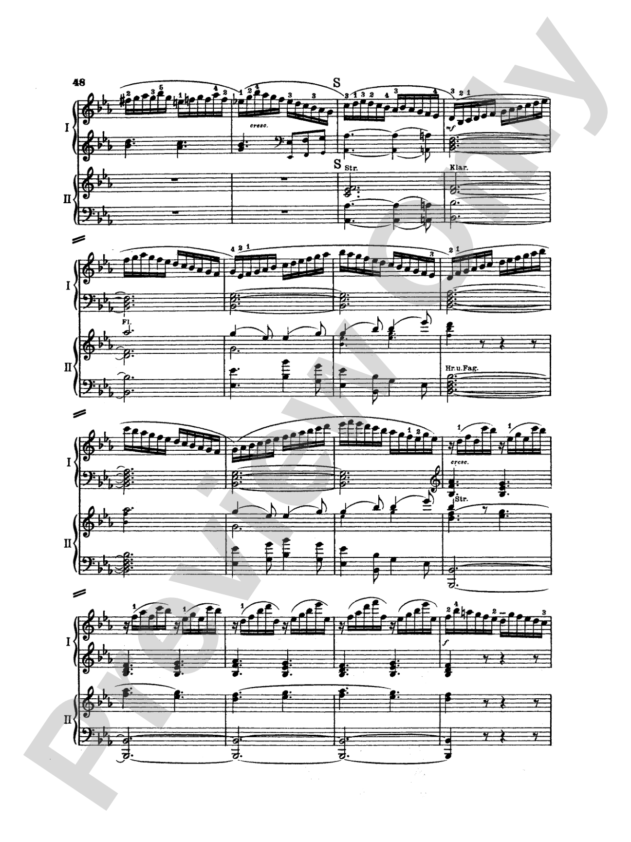 Mozart: Piano Concerto No. 22 in E flat Major, K. 482: Piano Duo (2 Pianos, 4 Hands) Book (2 copies required)
