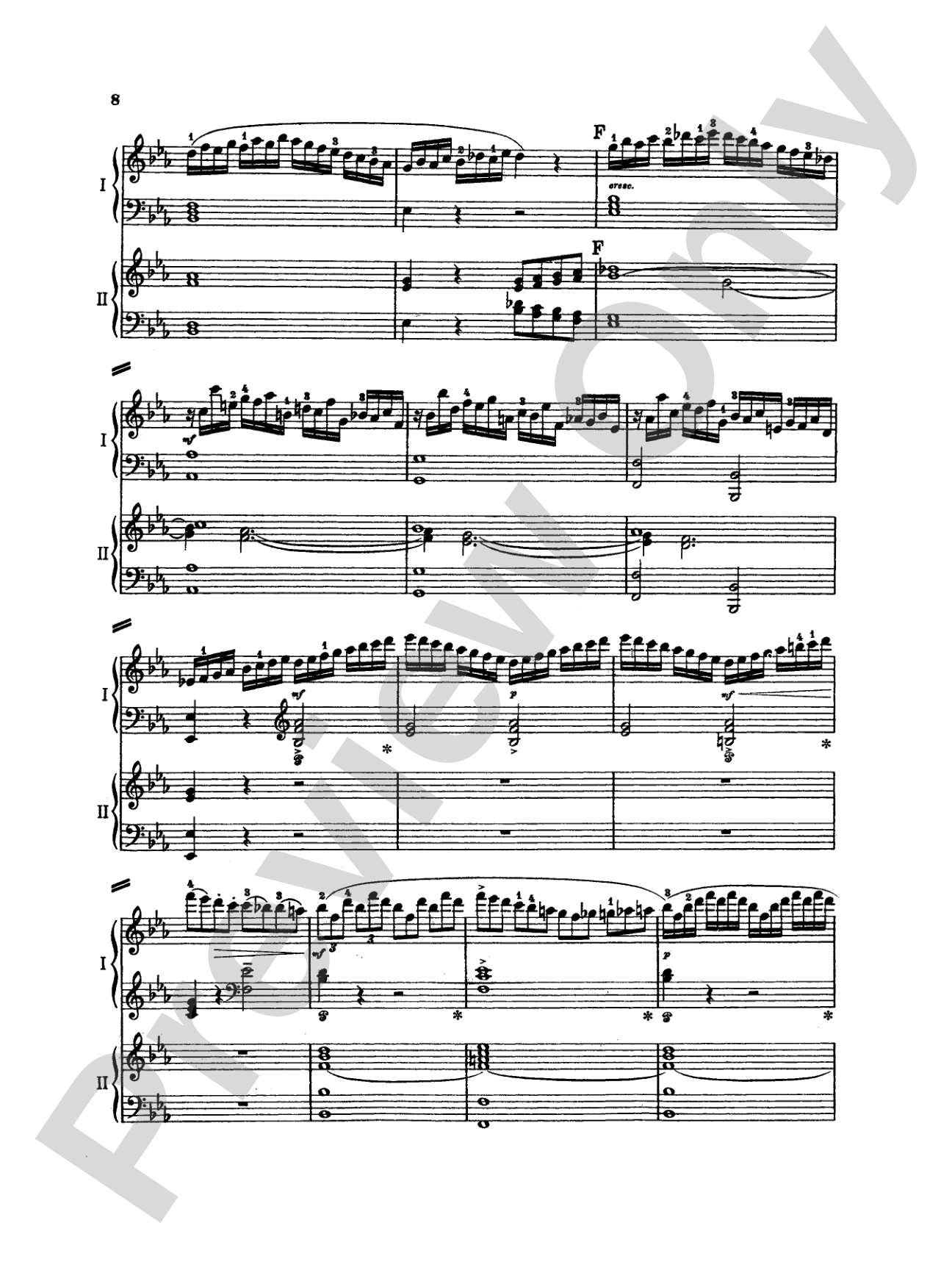 Mozart: Piano Concerto No. 22 in E flat Major, K. 482: Piano Duo (2 Pianos, 4 Hands) Book (2 copies required)