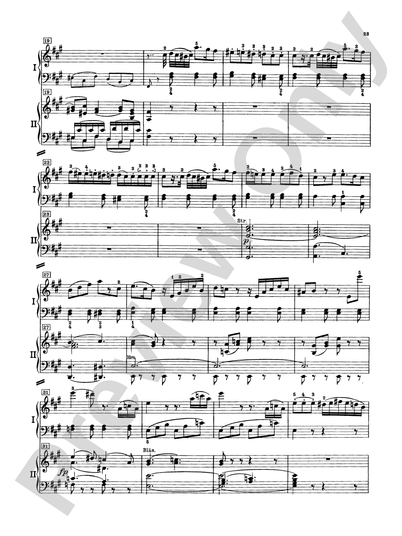 Mozart: Piano Concerto No. 23 in A Major, K. 488: Piano Duo (2 Pianos, 4 Hands) Book (2 copies required)