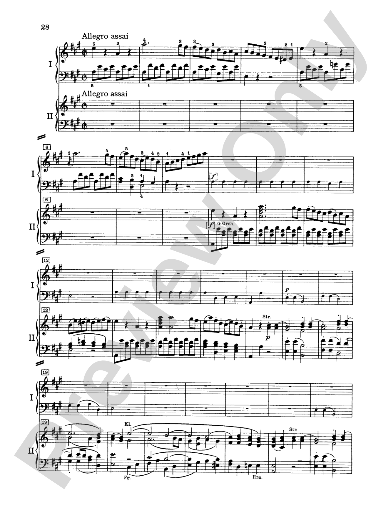 Mozart: Piano Concerto No. 23 in A Major, K. 488: Piano Duo (2 Pianos, 4 Hands) Book (2 copies required)
