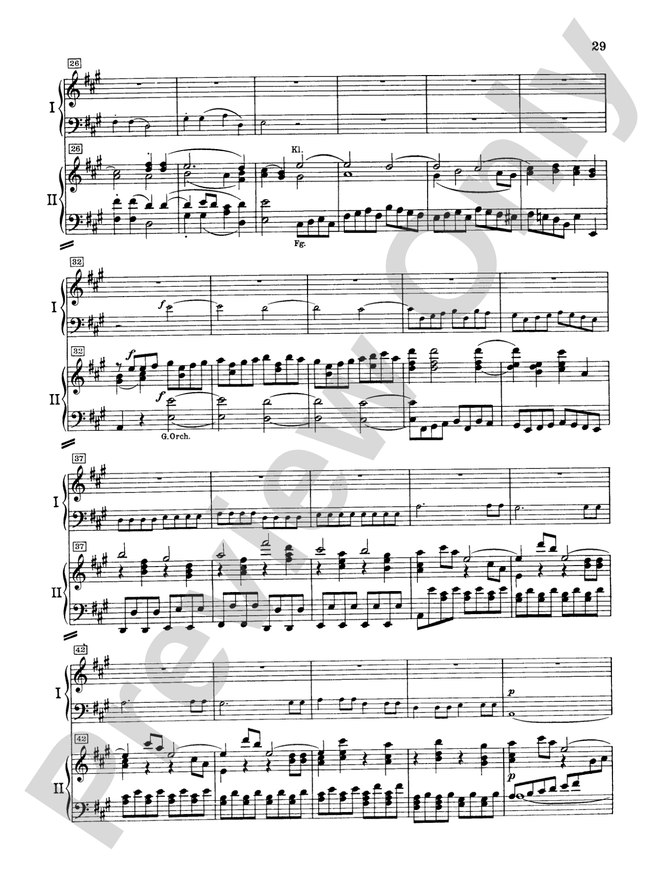 Mozart: Piano Concerto No. 23 in A Major, K. 488: Piano Duo (2 Pianos, 4 Hands) Book (2 copies required)