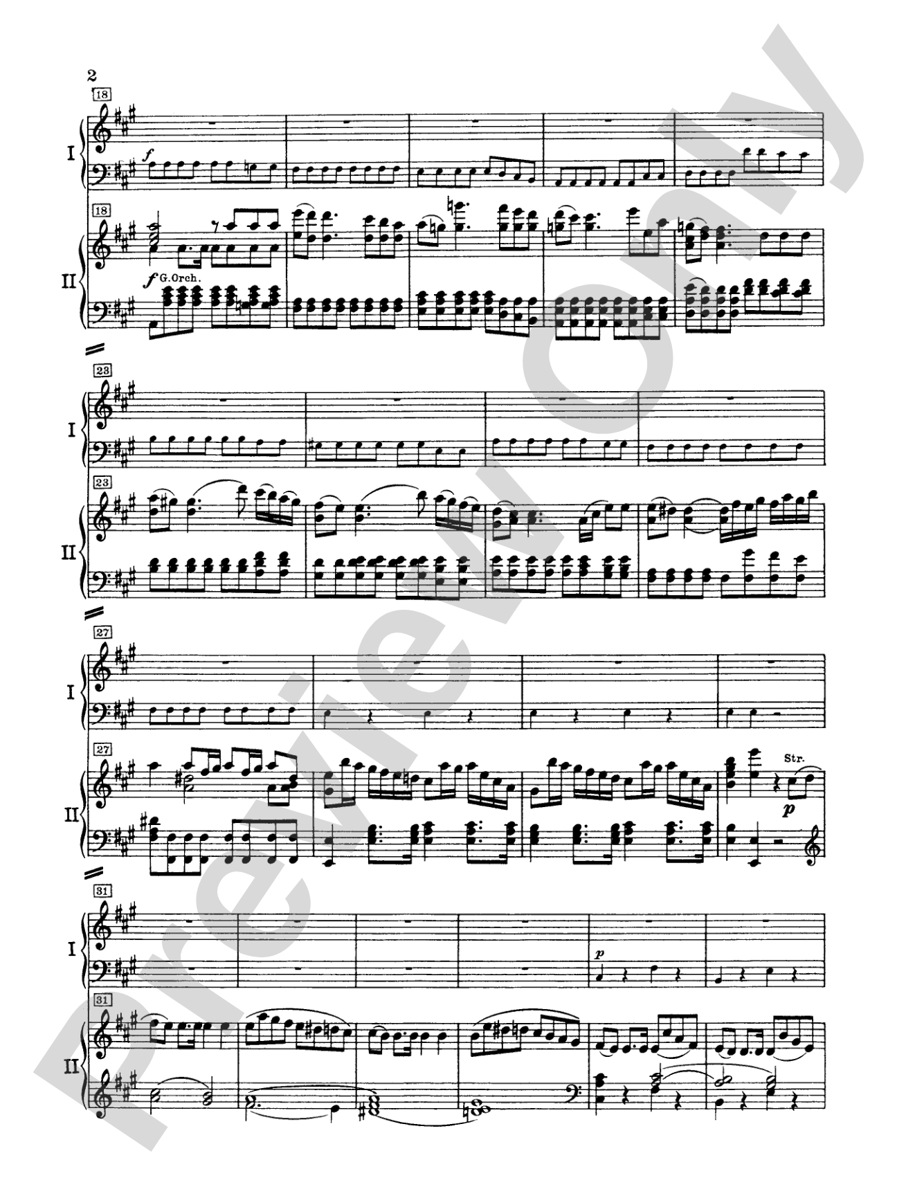 Mozart: Piano Concerto No. 23 in A Major, K. 488: Piano Duo (2 Pianos, 4 Hands) Book (2 copies required)