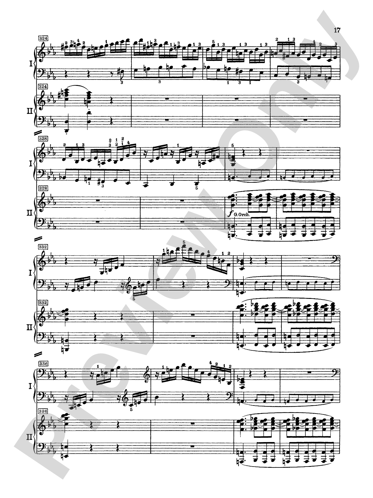 Mozart: Piano Concerto No. 24 in C Minor, K. 491: Piano Duo (2 Pianos, 4 Hands) Book (2 copies required)