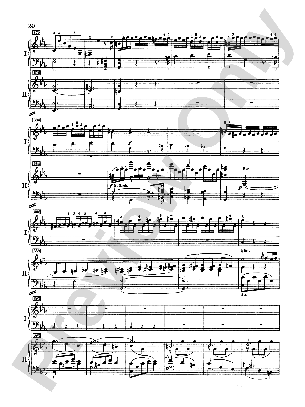 Mozart: Piano Concerto No. 24 in C Minor, K. 491: Piano Duo (2 Pianos, 4 Hands) Book (2 copies required)